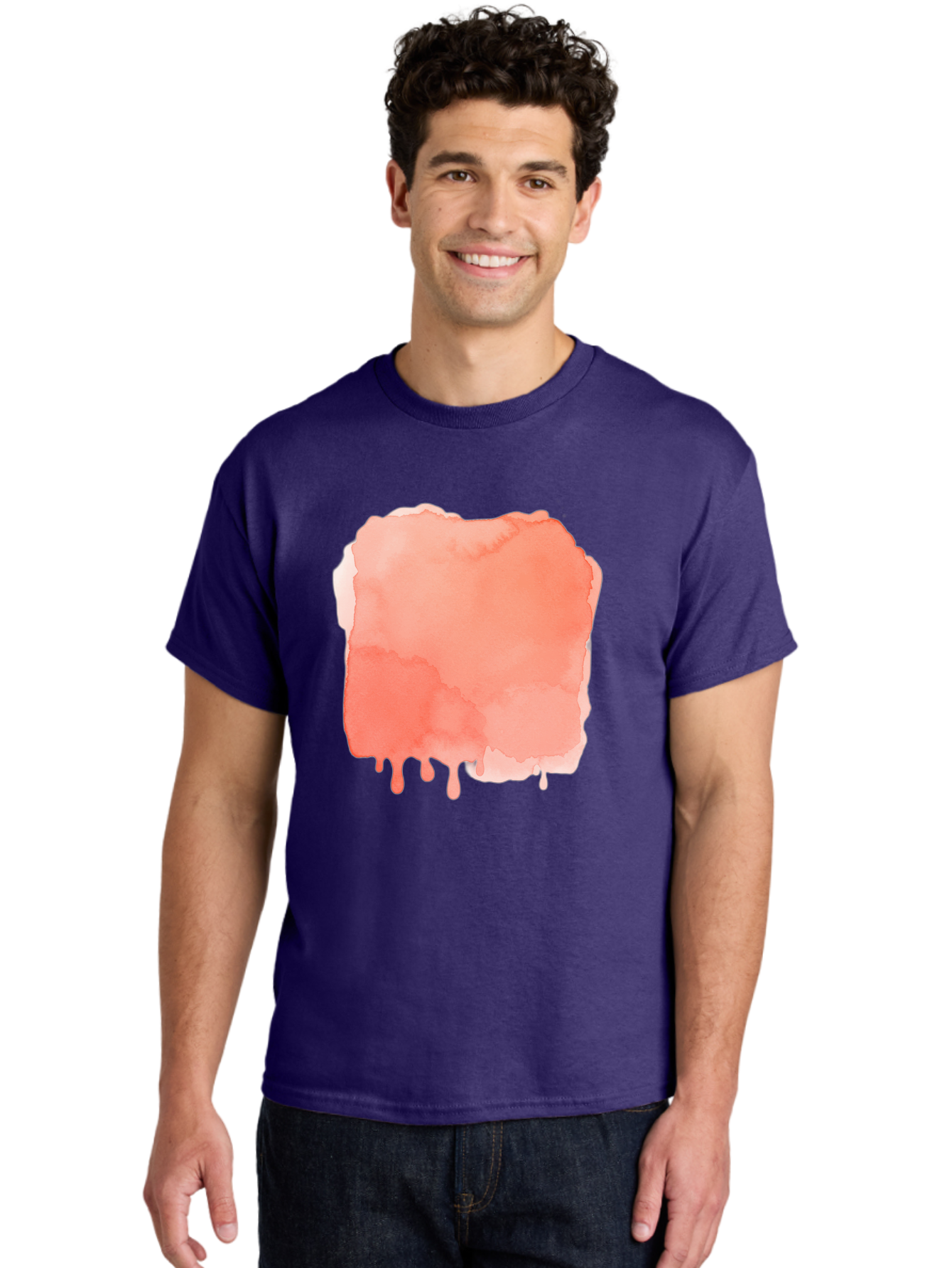Salmon-Watercolor Men'S Graphic Tee, 100% Cotton, Comfortable Casual Summer Wear, Machine Washable, Vintage Camera, Old Camera, Antique Camera, Black Camera, Classic Photography, Photography Equipment, Nostalgic Device, Film Camera, Camera Art Baj753