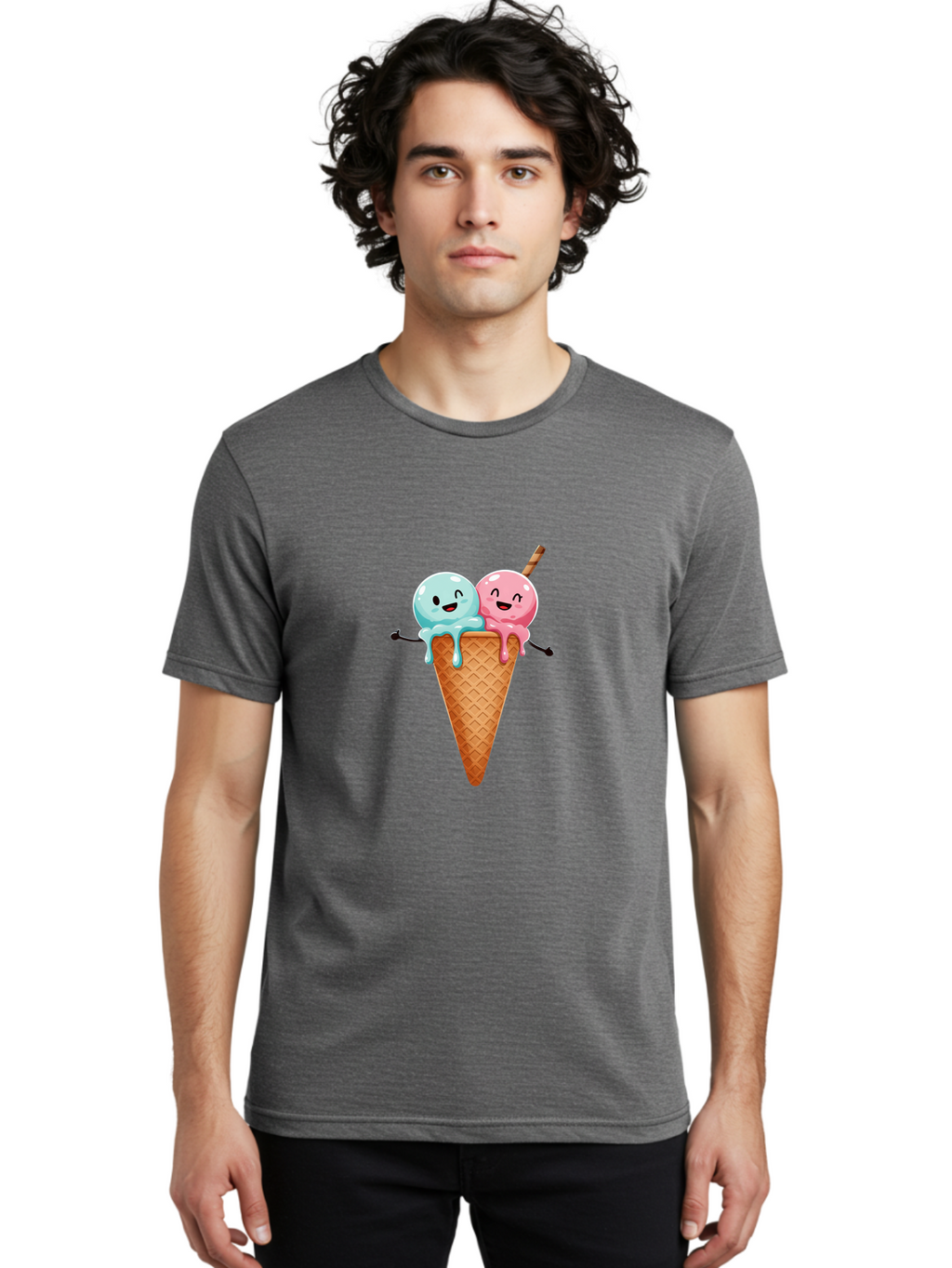 Scoops-Of-Ice-Cream Men'S Graphic Tee, 100% Cotton, Comfortable Casual Summer Wear, Machine Washable, Vintage Camera, Old Camera, Antique Camera, Black Camera, Classic Photography, Photography Equipment, Nostalgic Device, Film Camera, Baj754