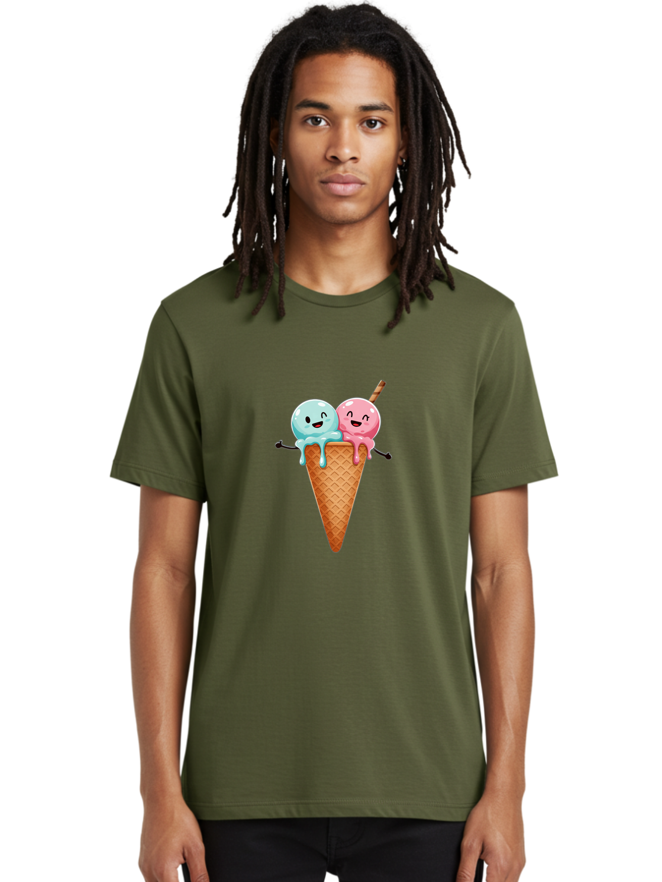 Scoops-Of-Ice-Cream Men'S Graphic Tee, 100% Cotton, Comfortable Casual Summer Wear, Machine Washable, Vintage Camera, Old Camera, Antique Camera, Black Camera, Classic Photography, Photography Equipment, Nostalgic Device, Film Camera, Baj754