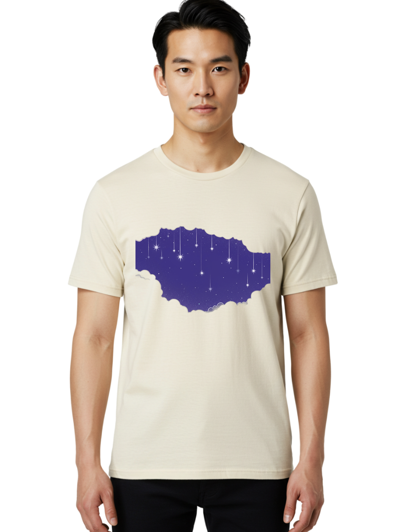 Shooting-Stars-1 Men'S Graphic Tee, 100% Cotton, Comfortable Casual Summer Wear, Machine Washable, Vintage Camera, Old Camera, Antique Camera, Black Camera, Classic Photography, Photography Equipment, Nostalgic Device, Film Camera, Camera Art Baj756