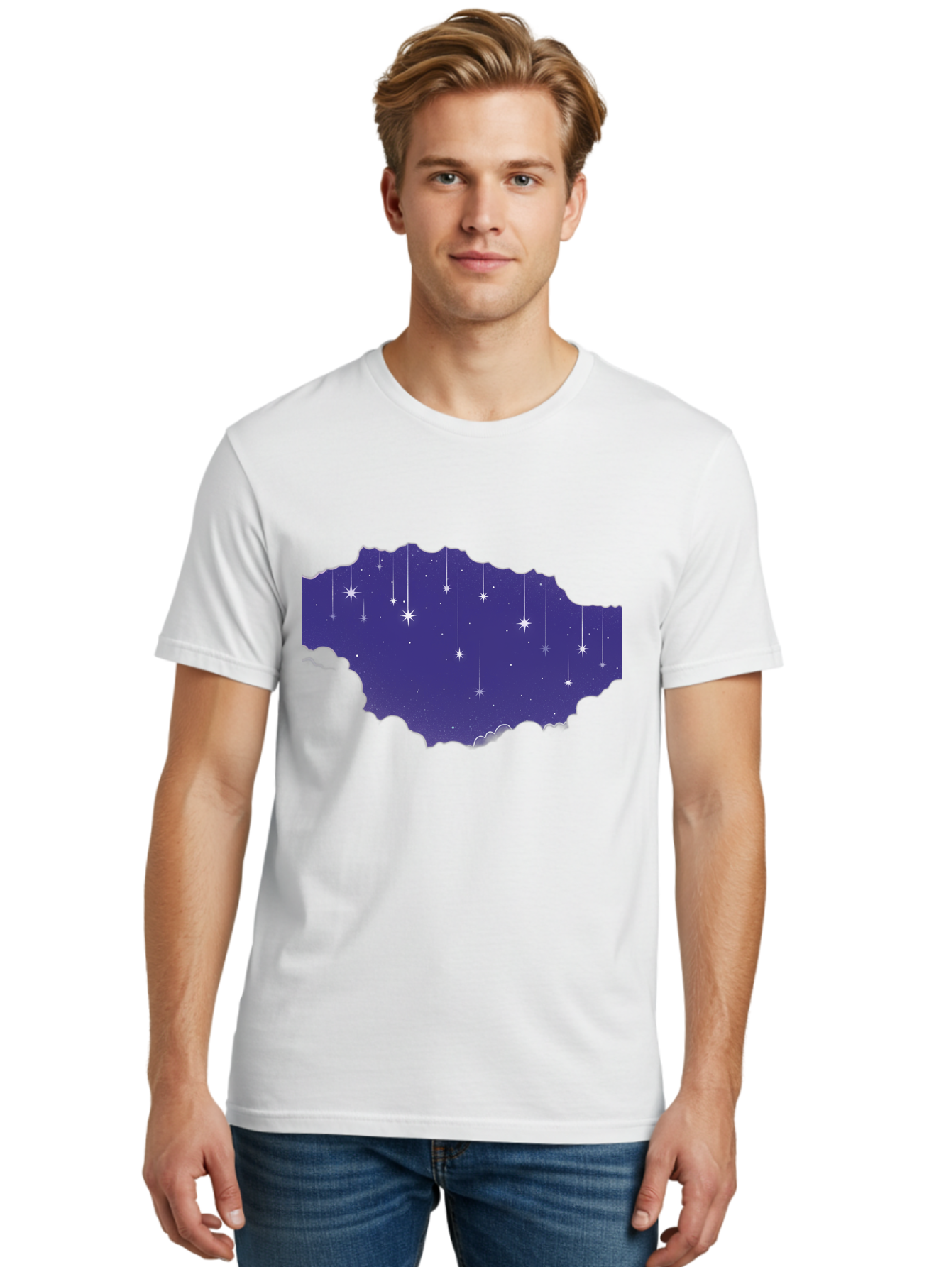 Shooting-Stars-1 Men'S Graphic Tee, 100% Cotton, Comfortable Casual Summer Wear, Machine Washable, Vintage Camera, Old Camera, Antique Camera, Black Camera, Classic Photography, Photography Equipment, Nostalgic Device, Film Camera, Camera Art Baj756