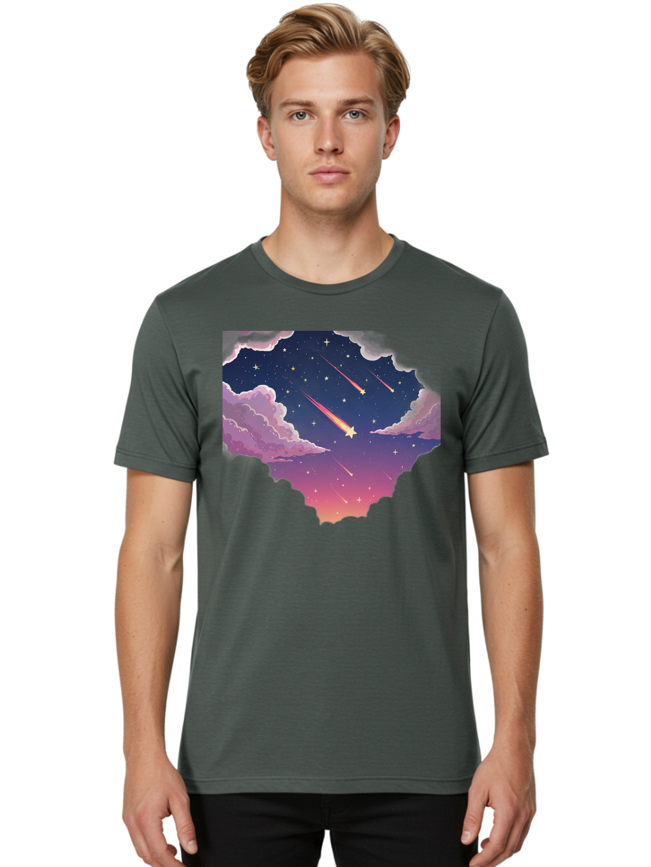 Shooting-Stars Men'S Graphic Tee, 100% Cotton, Comfortable Casual Summer Wear, Machine Washable, Vintage Camera, Old Camera, Antique Camera, Black Camera, Classic Photography, Photography Equipment, Nostalgic Device, Film Camera, Camera Art Baj757