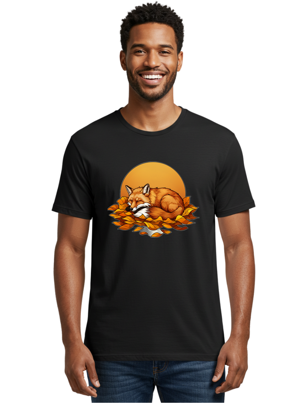 Sleeping-Fox-2 Men'S Graphic Tee, 100% Cotton, Comfortable Casual Summer Wear, Machine Washable, Vintage Camera, Old Camera, Antique Camera, Black Camera, Classic Photography, Photography Equipment, Nostalgic Device, Film Camera, Camera Art Baj764