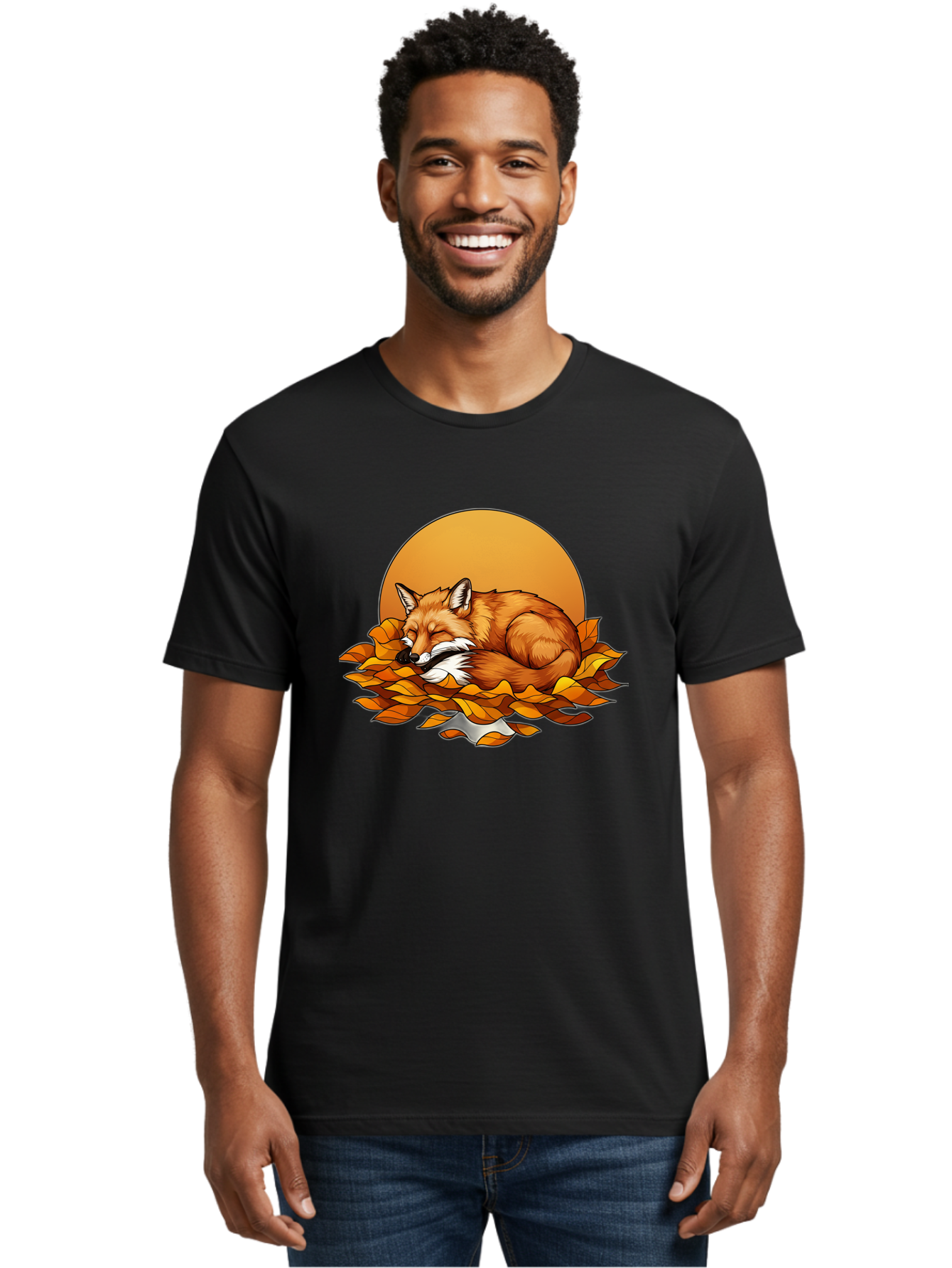 Sleeping-Fox-2 Men'S Graphic Tee, 100% Cotton, Comfortable Casual Summer Wear, Machine Washable, Vintage Camera, Old Camera, Antique Camera, Black Camera, Classic Photography, Photography Equipment, Nostalgic Device, Film Camera, Camera Art Baj764
