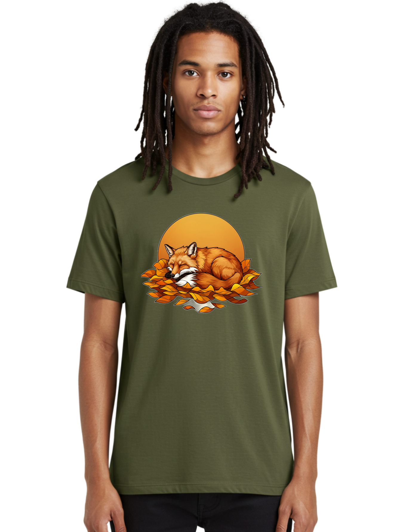 Sleeping-Fox-2 Men'S Graphic Tee, 100% Cotton, Comfortable Casual Summer Wear, Machine Washable, Vintage Camera, Old Camera, Antique Camera, Black Camera, Classic Photography, Photography Equipment, Nostalgic Device, Film Camera, Camera Art Baj764