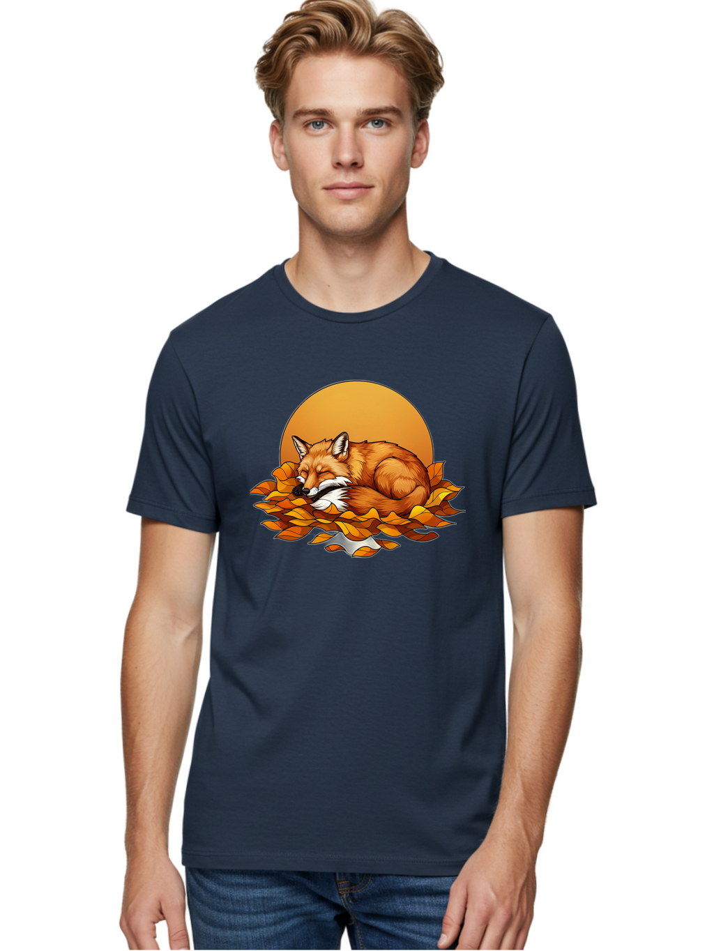 Sleeping-Fox-2 Men'S Graphic Tee, 100% Cotton, Comfortable Casual Summer Wear, Machine Washable, Vintage Camera, Old Camera, Antique Camera, Black Camera, Classic Photography, Photography Equipment, Nostalgic Device, Film Camera, Camera Art Baj764