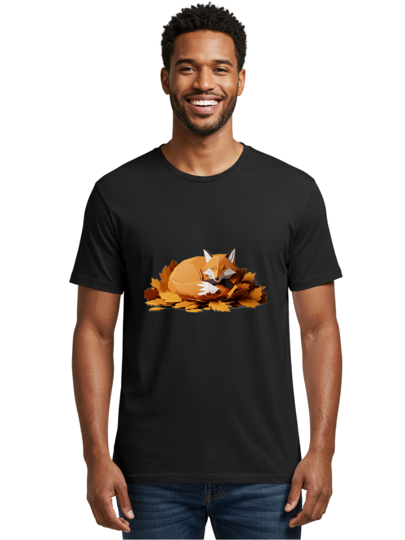 Sleeping-Fox-3 Men'S Graphic Tee, 100% Cotton, Comfortable Casual Summer Wear, Machine Washable, Vintage Camera, Old Camera, Antique Camera, Black Camera, Classic Photography, Photography Equipment, Nostalgic Device, Film Camera, Camera Art Baj765