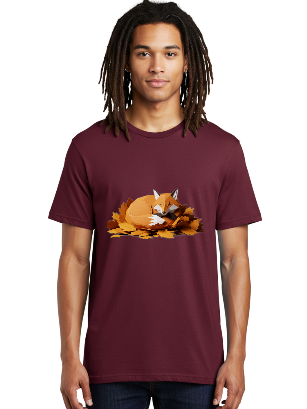Sleeping-Fox-3 Men'S Graphic Tee, 100% Cotton, Comfortable Casual Summer Wear, Machine Washable, Vintage Camera, Old Camera, Antique Camera, Black Camera, Classic Photography, Photography Equipment, Nostalgic Device, Film Camera, Camera Art Baj765