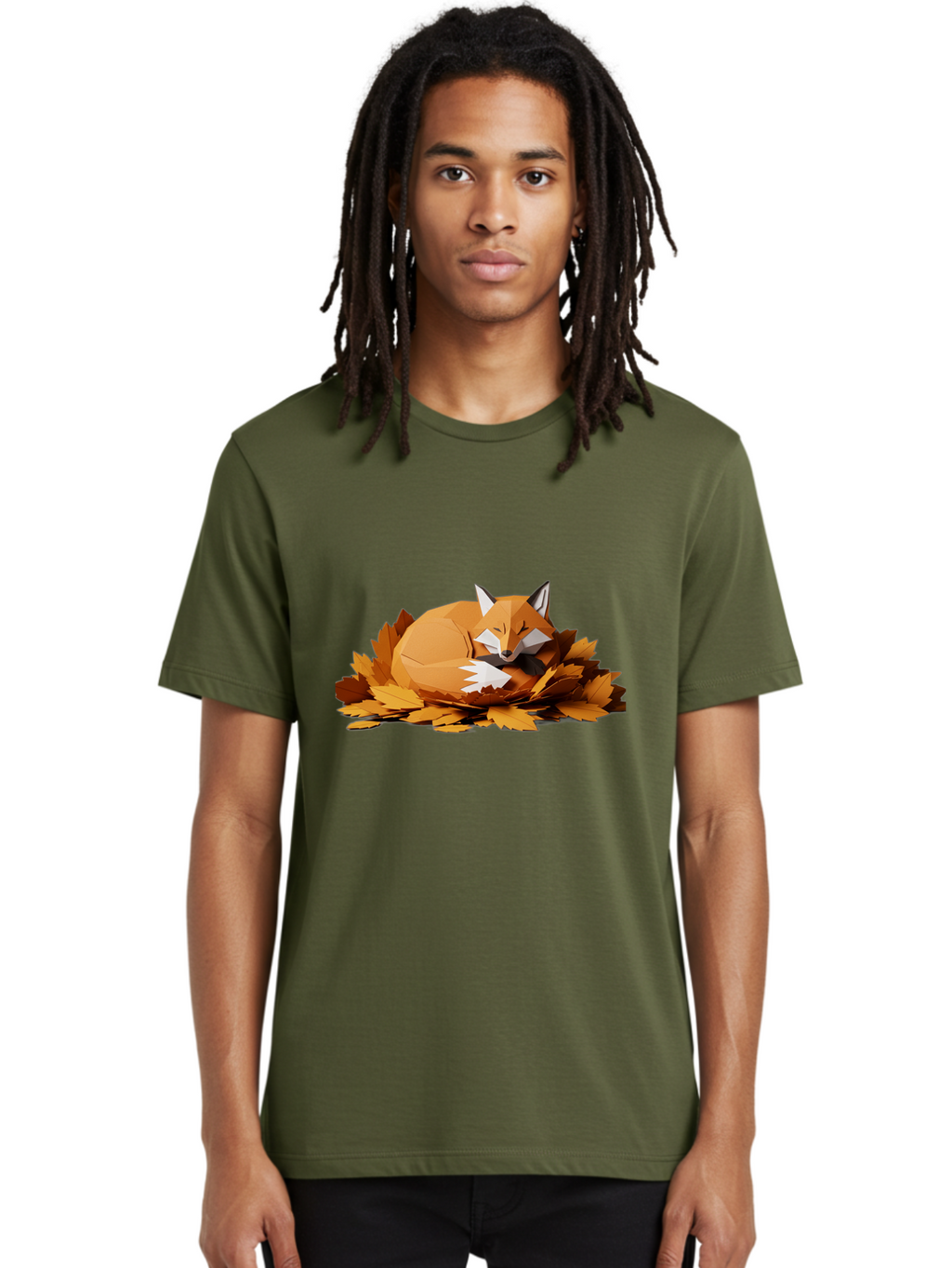 Sleeping-Fox-3 Men'S Graphic Tee, 100% Cotton, Comfortable Casual Summer Wear, Machine Washable, Vintage Camera, Old Camera, Antique Camera, Black Camera, Classic Photography, Photography Equipment, Nostalgic Device, Film Camera, Camera Art Baj765