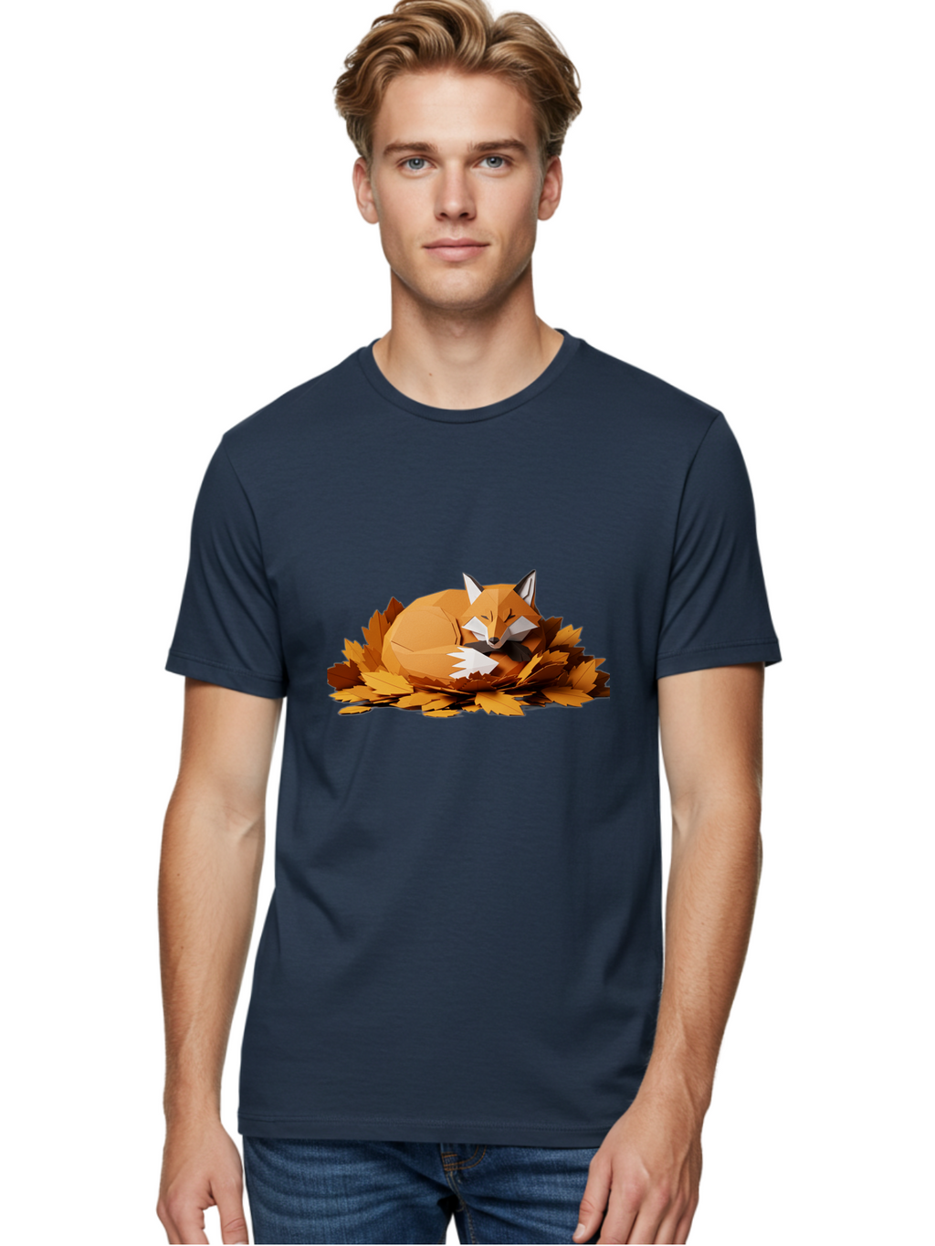 Sleeping-Fox-3 Men'S Graphic Tee, 100% Cotton, Comfortable Casual Summer Wear, Machine Washable, Vintage Camera, Old Camera, Antique Camera, Black Camera, Classic Photography, Photography Equipment, Nostalgic Device, Film Camera, Camera Art Baj765