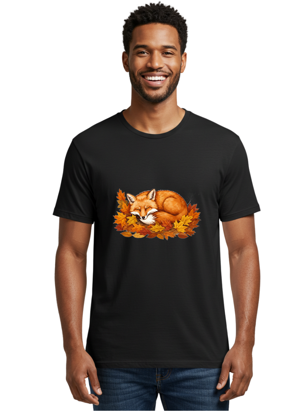 Sleeping-Fox-5 Men'S Graphic Tee, 100% Cotton, Comfortable Casual Summer Wear, Machine Washable, Vintage Camera, Old Camera, Antique Camera, Black Camera, Classic Photography, Photography Equipment, Nostalgic Device, Film Camera, Camera Art Baj767