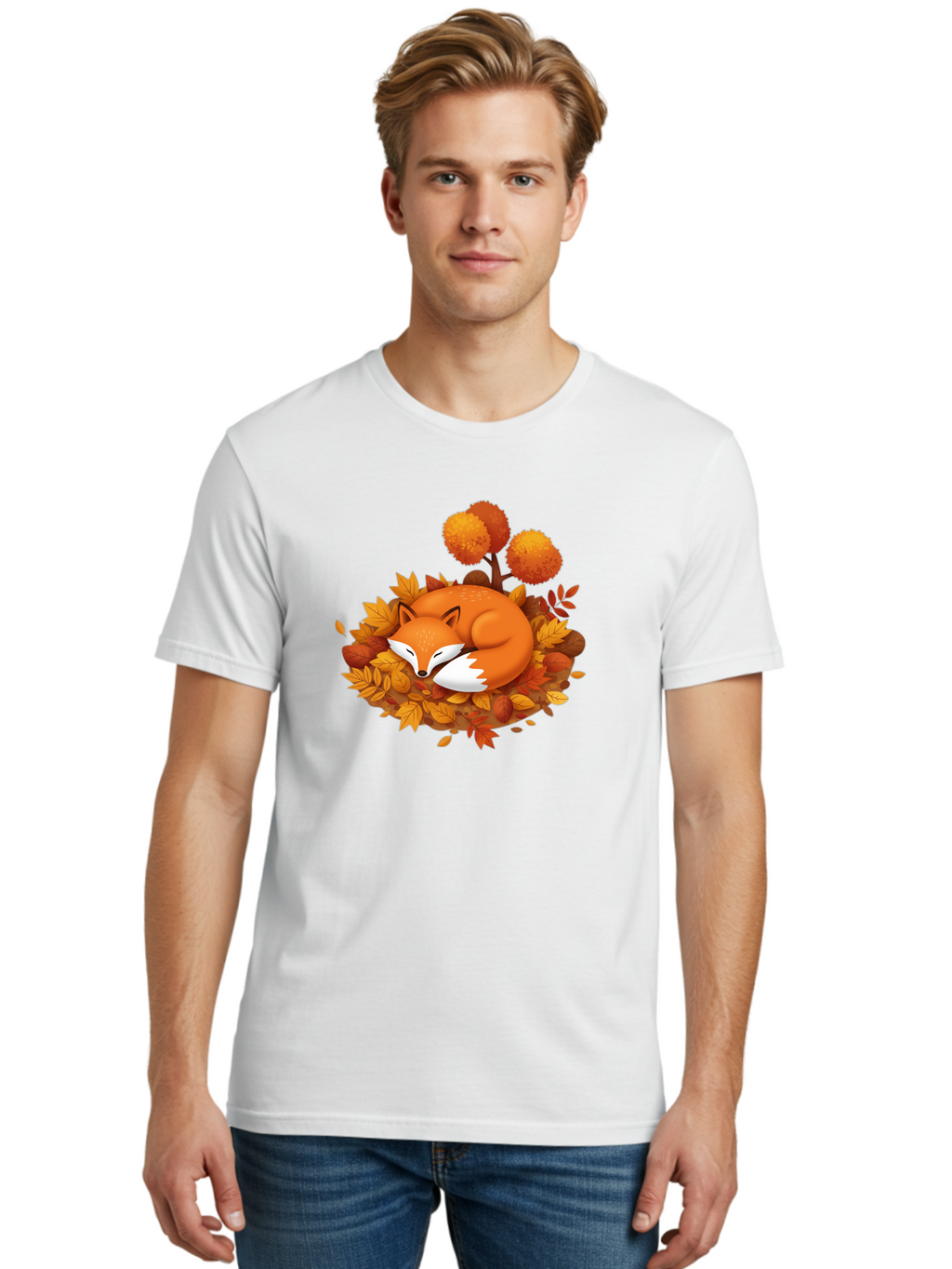 Sleeping-Fox-6 Men'S Graphic Tee, 100% Cotton, Comfortable Casual Summer Wear, Machine Washable, Vintage Camera, Old Camera, Antique Camera, Black Camera, Classic Photography, Photography Equipment, Nostalgic Device, Film Camera, Camera Art Baj768