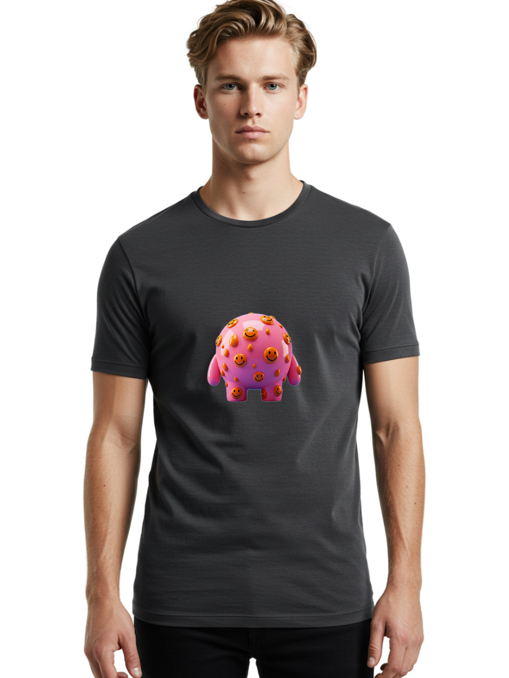 Smiley-Creature Men'S Graphic Tee, 100% Cotton, Comfortable Casual Summer Wear, Machine Washable, Vintage Camera, Old Camera, Antique Camera, Black Camera, Classic Photography, Photography Equipment, Nostalgic Device, Film Camera, Camera Art Baj771