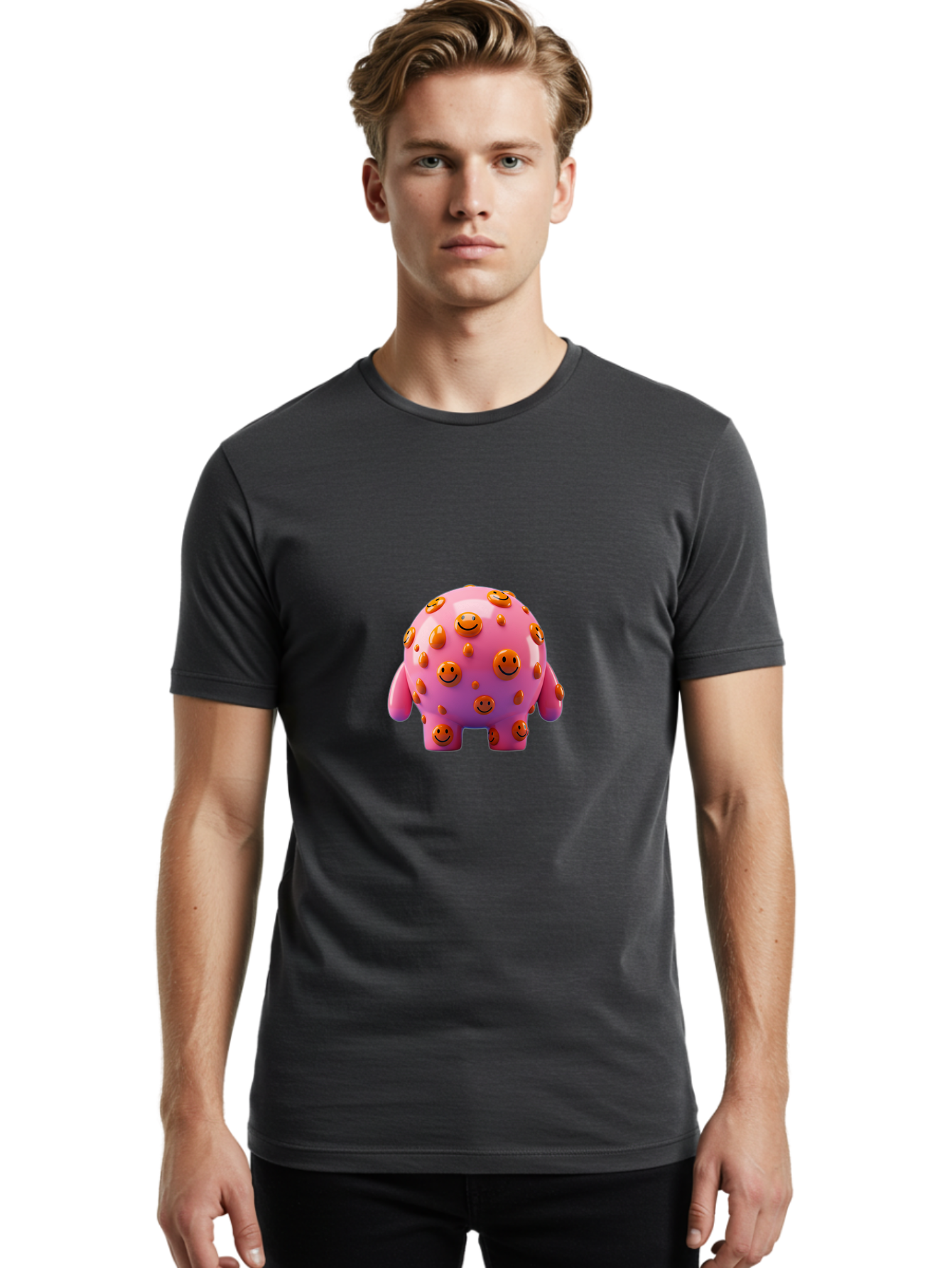 Smiley-Creature Men'S Graphic Tee, 100% Cotton, Comfortable Casual Summer Wear, Machine Washable, Vintage Camera, Old Camera, Antique Camera, Black Camera, Classic Photography, Photography Equipment, Nostalgic Device, Film Camera, Camera Art Baj771