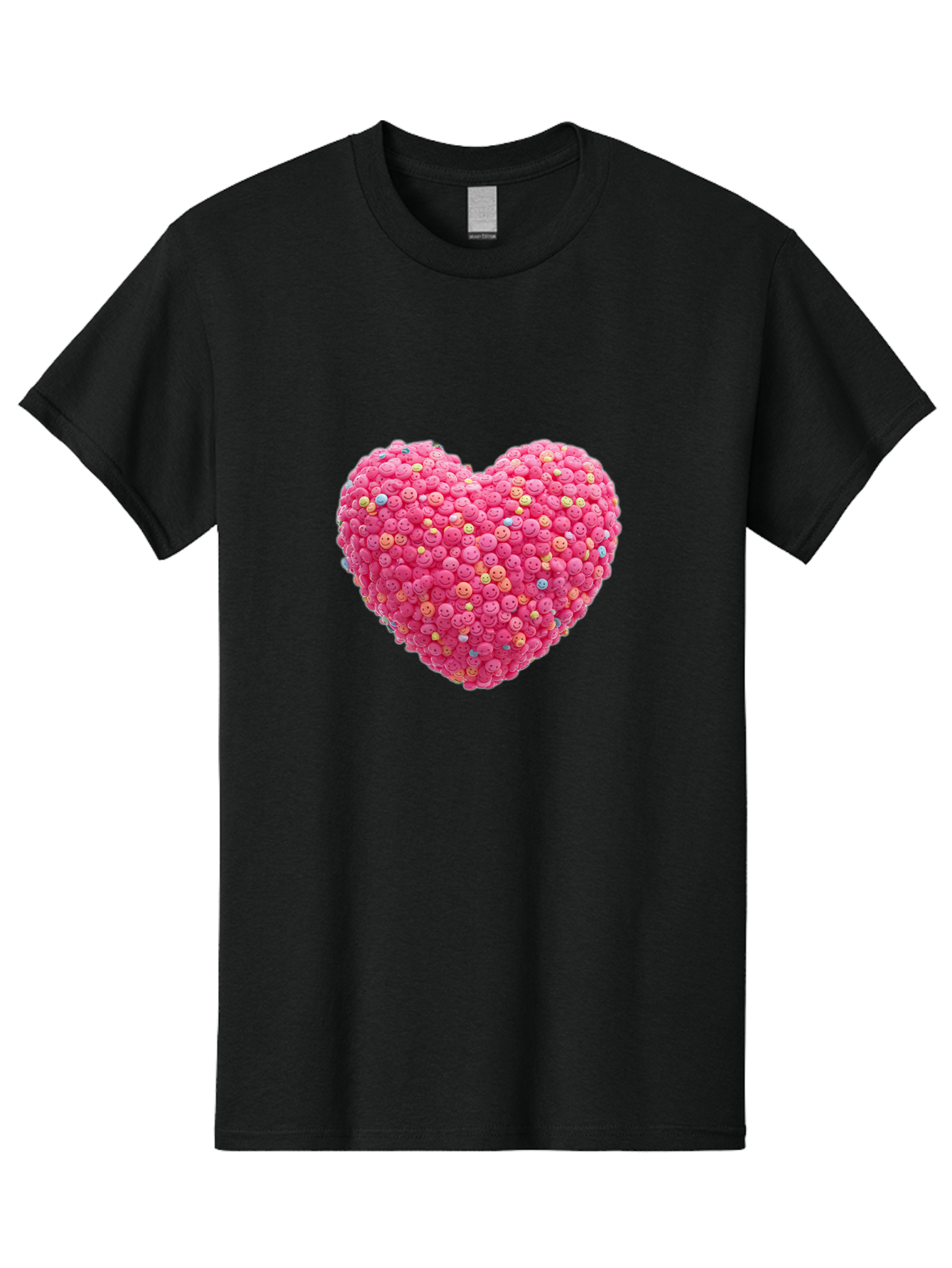 Smiley-Heart-1 Men'S Graphic Tee, 100% Cotton, Comfortable Casual Summer Wear, Machine Washable, Vintage Camera, Old Camera, Antique Camera, Black Camera, Classic Photography, Photography Equipment, Nostalgic Device, Film Camera, Camera Art Baj772