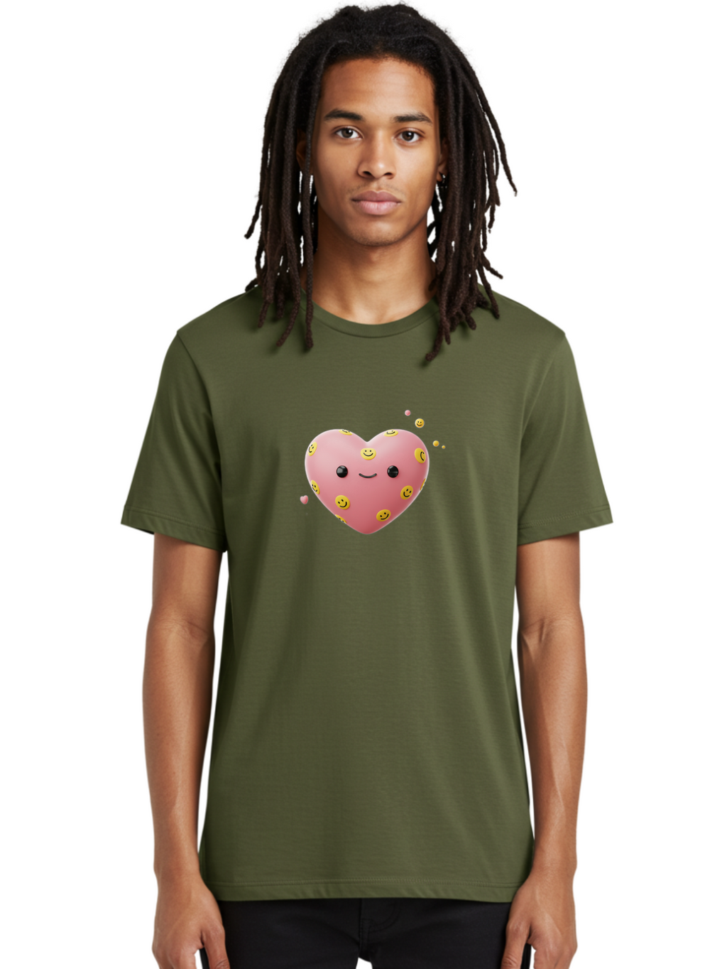 Smiley-Heart-2 Men'S Graphic Tee, 100% Cotton, Comfortable Casual Summer Wear, Machine Washable, Vintage Camera, Old Camera, Antique Camera, Black Camera, Classic Photography, Photography Equipment, Nostalgic Device, Film Camera, Camera Art Baj773