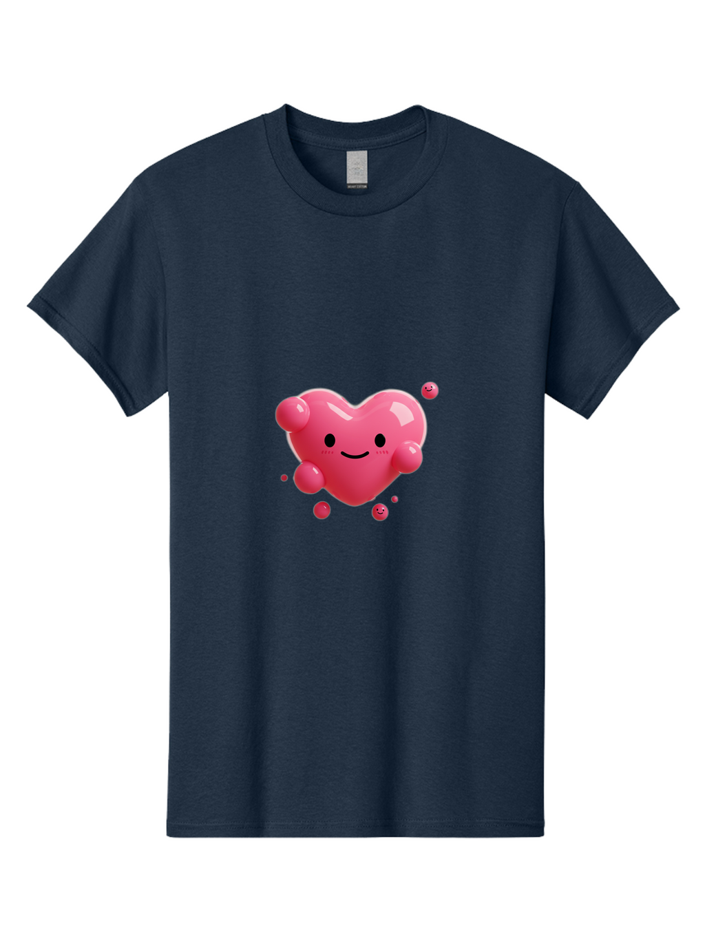 Smiley-Heart-3 Men'S Graphic Tee, 100% Cotton, Comfortable Casual Summer Wear, Machine Washable, Vintage Camera, Old Camera, Antique Camera, Black Camera, Classic Photography, Photography Equipment, Nostalgic Device, Film Camera, Camera Art Baj774