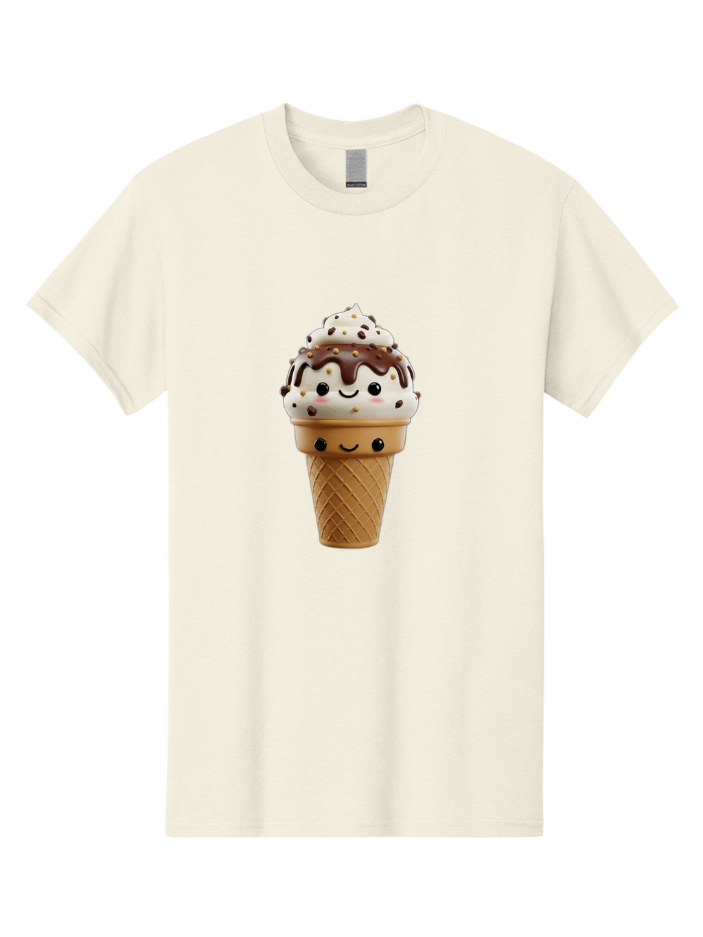 Smiling-Ice-Cream-2 Men'S Graphic Tee, 100% Cotton, Comfortable Casual Summer Wear, Machine Washable, Vintage Camera, Old Camera, Antique Camera, Black Camera, Classic Photography, Photography Equipment, Nostalgic Device, Film Camera, Baj779