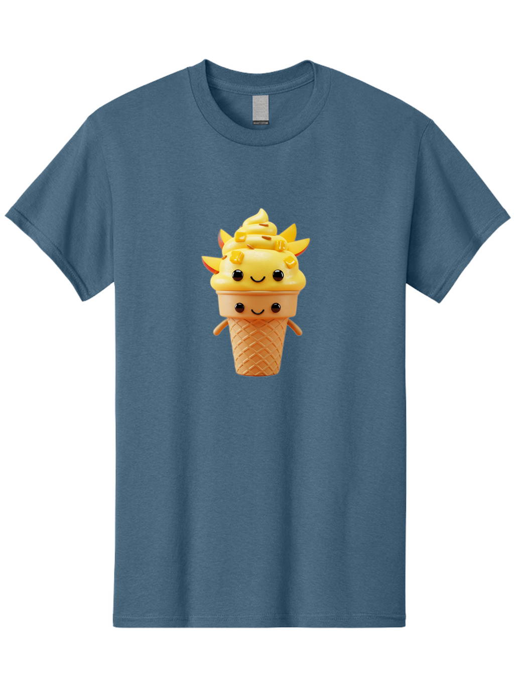 Smiling-Ice-Cream-4 Men'S Graphic Tee, 100% Cotton, Comfortable Casual Summer Wear, Machine Washable, Vintage Camera, Old Camera, Antique Camera, Black Camera, Classic Photography, Photography Equipment, Nostalgic Device, Film Camera, Baj781