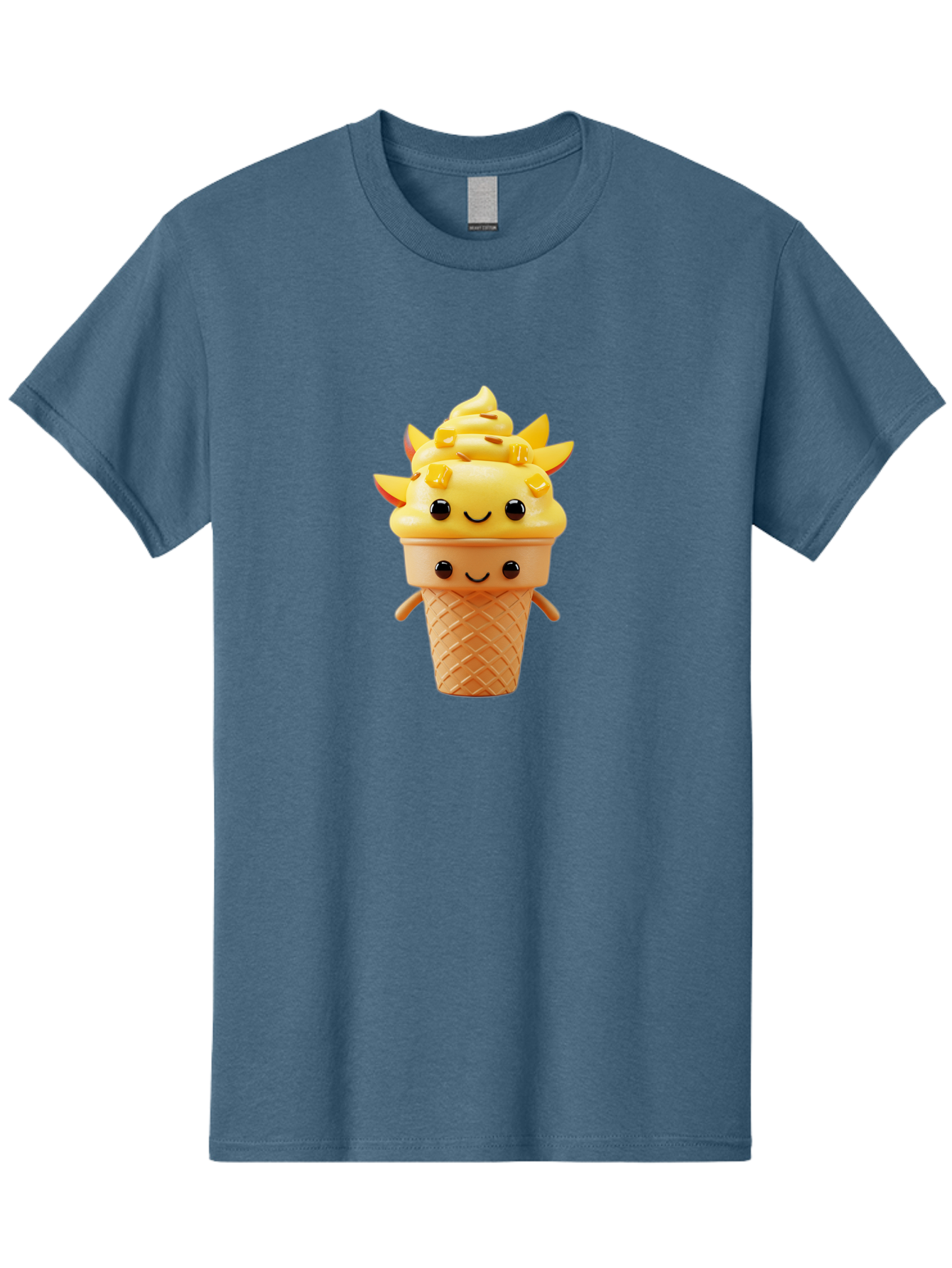 Smiling-Ice-Cream-4 Men'S Graphic Tee, 100% Cotton, Comfortable Casual Summer Wear, Machine Washable, Vintage Camera, Old Camera, Antique Camera, Black Camera, Classic Photography, Photography Equipment, Nostalgic Device, Film Camera, Baj781