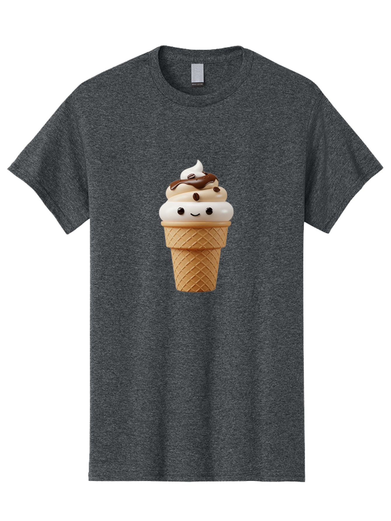 Smiling-Ice-Cream-Cone Men'S Graphic Tee, 100% Cotton, Comfortable Casual Summer Wear, Machine Washable, Vintage Camera, Old Camera, Antique Camera, Black Camera, Classic Photography, Photography Equipment, Nostalgic Device, Film Camera, Baj782