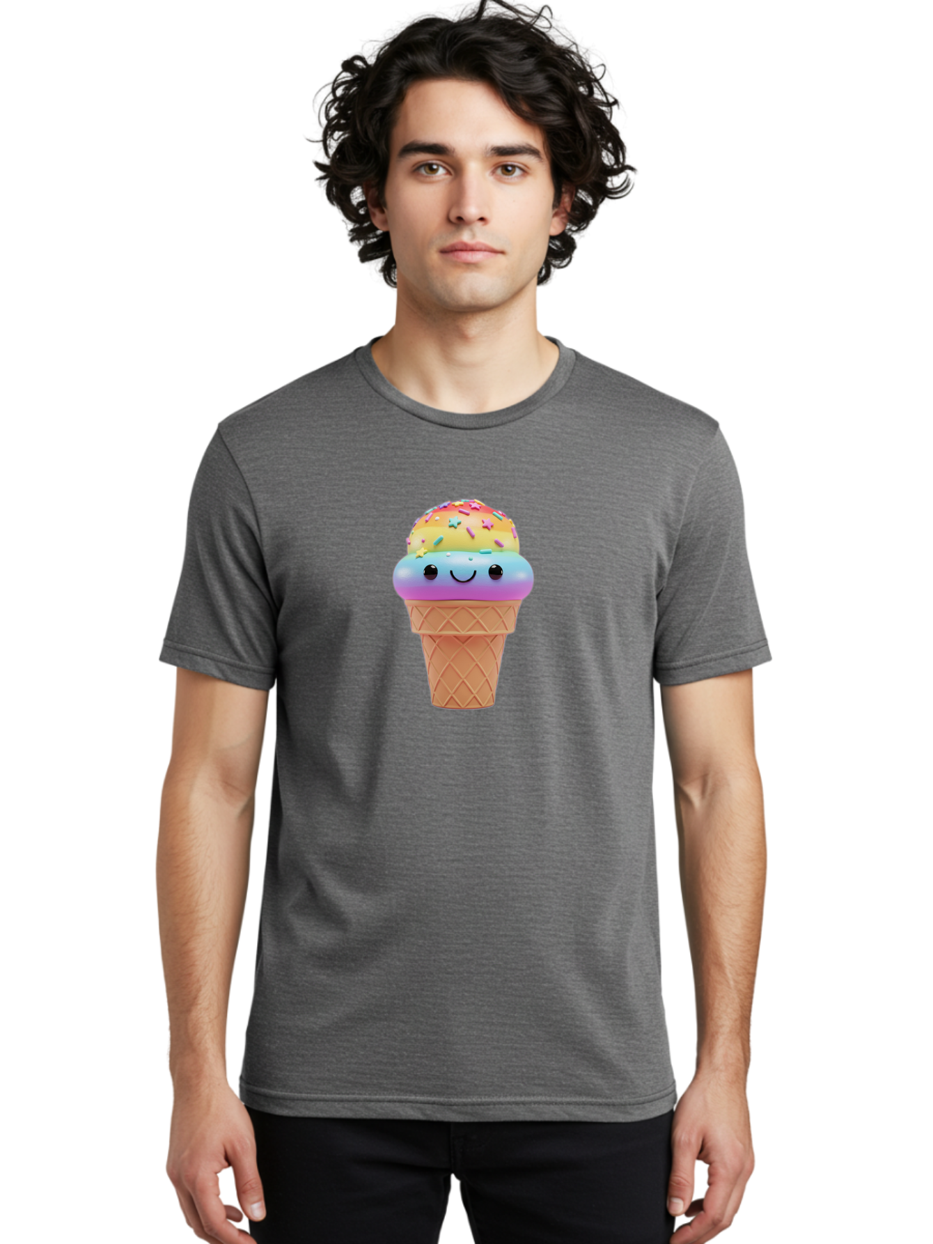 Smiling-Ice-Cream Men'S Graphic Tee, 100% Cotton, Comfortable Casual Summer Wear, Machine Washable, Vintage Camera, Old Camera, Antique Camera, Black Camera, Classic Photography, Photography Equipment, Nostalgic Device, Film Camera, Camera Art Baj783