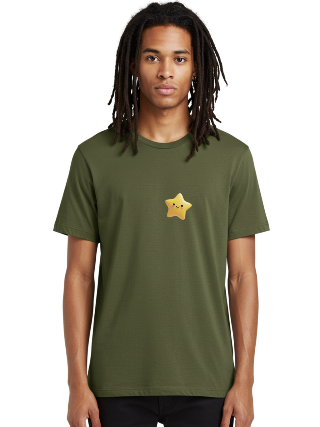 Smiling-Star-2 Men'S Graphic Tee, 100% Cotton, Comfortable Casual Summer Wear, Machine Washable, Vintage Camera, Old Camera, Antique Camera, Black Camera, Classic Photography, Photography Equipment, Nostalgic Device, Film Camera, Camera Art Baj785