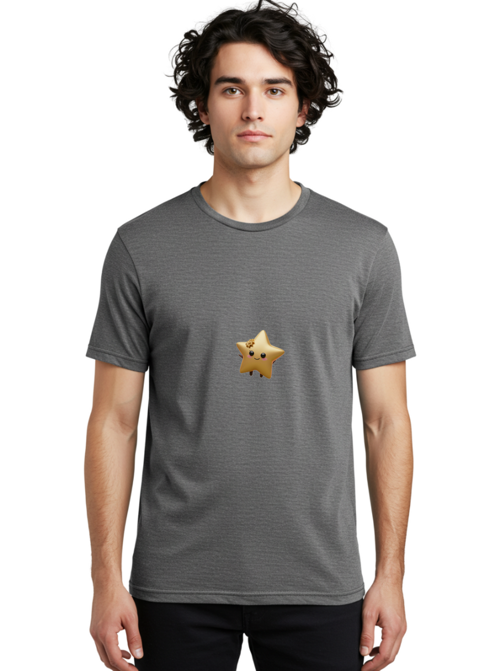 Smiling-Yellow-Star Men'S Graphic Tee, 100% Cotton, Comfortable Casual Summer Wear, Machine Washable, Vintage Camera, Old Camera, Antique Camera, Black Camera, Classic Photography, Photography Equipment, Nostalgic Device, Film Camera, Baj790