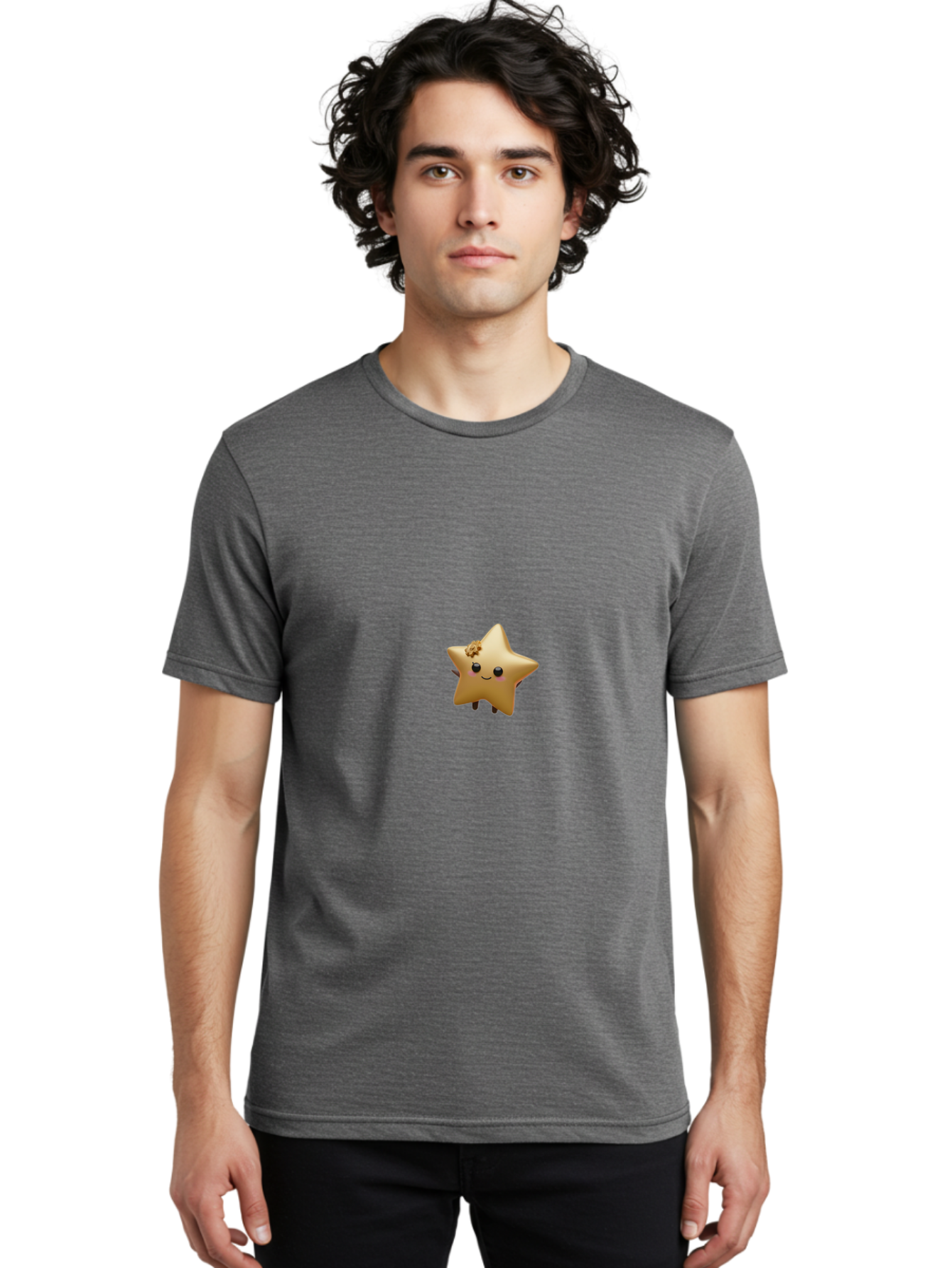 Smiling-Yellow-Star Men'S Graphic Tee, 100% Cotton, Comfortable Casual Summer Wear, Machine Washable, Vintage Camera, Old Camera, Antique Camera, Black Camera, Classic Photography, Photography Equipment, Nostalgic Device, Film Camera, Baj790