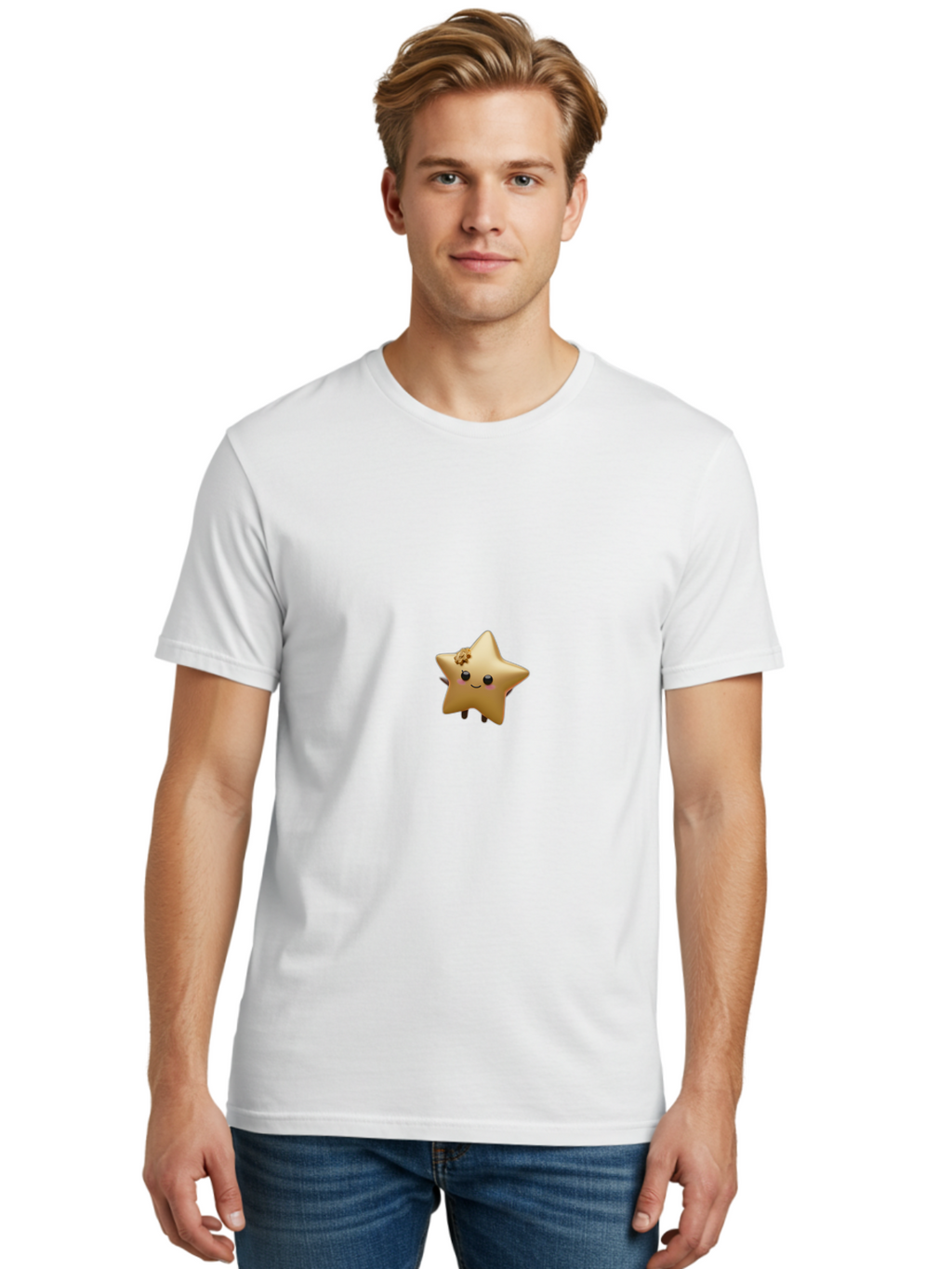 Smiling-Yellow-Star Men'S Graphic Tee, 100% Cotton, Comfortable Casual Summer Wear, Machine Washable, Vintage Camera, Old Camera, Antique Camera, Black Camera, Classic Photography, Photography Equipment, Nostalgic Device, Film Camera, Baj790