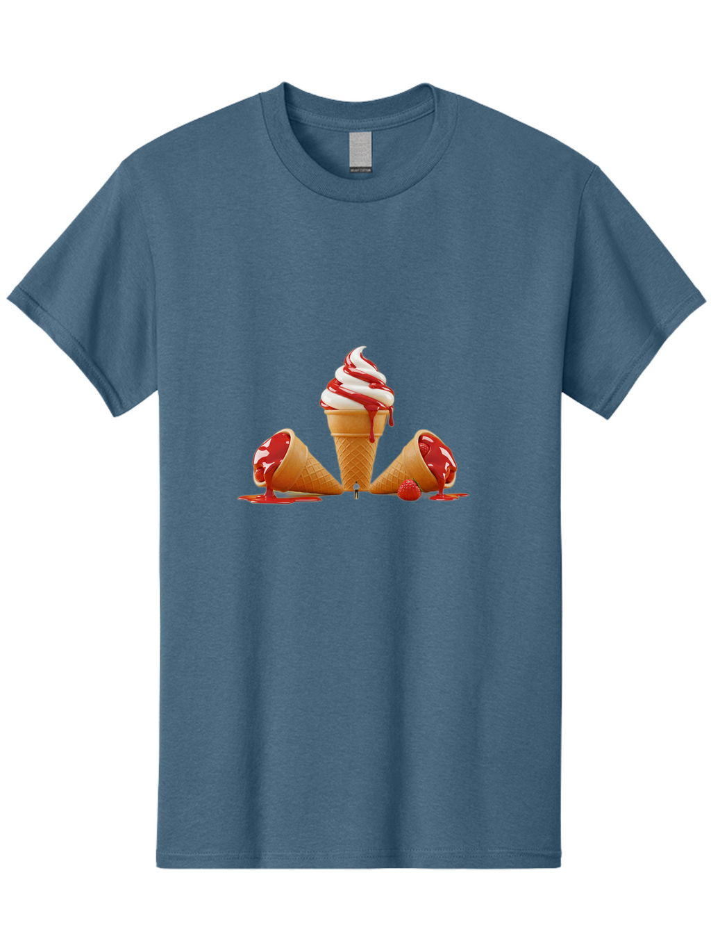 Soft-Serve-Ice-Cream-1 Men'S Graphic Tee, 100% Cotton, Comfortable Casual Summer Wear, Machine Washable, Vintage Camera, Old Camera, Antique Camera, Black Camera, Classic Photography, Photography Equipment, Nostalgic Device, Film Camera, Baj791