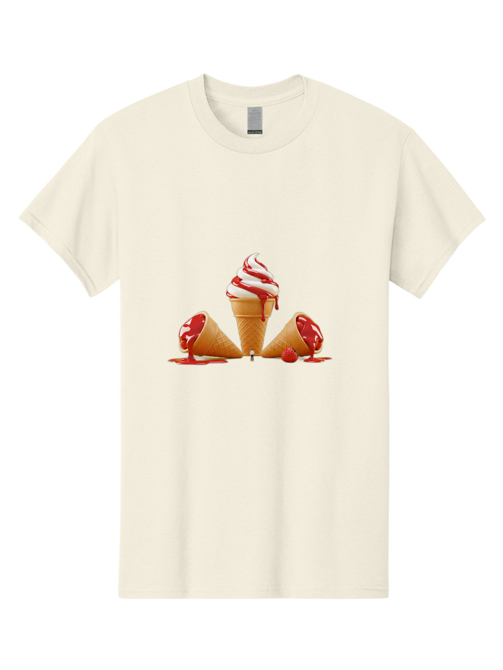 Soft-Serve-Ice-Cream-1 Men'S Graphic Tee, 100% Cotton, Comfortable Casual Summer Wear, Machine Washable, Vintage Camera, Old Camera, Antique Camera, Black Camera, Classic Photography, Photography Equipment, Nostalgic Device, Film Camera, Baj791