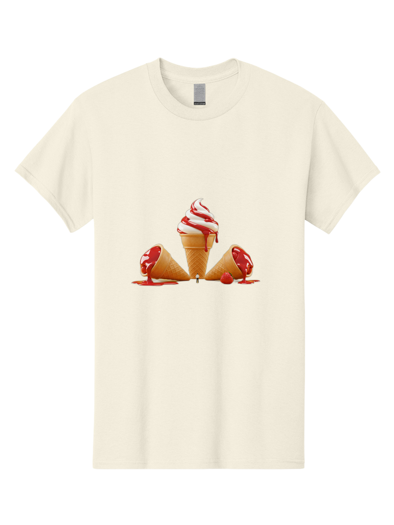 Soft-Serve-Ice-Cream-1 Men'S Graphic Tee, 100% Cotton, Comfortable Casual Summer Wear, Machine Washable, Vintage Camera, Old Camera, Antique Camera, Black Camera, Classic Photography, Photography Equipment, Nostalgic Device, Film Camera, Baj791