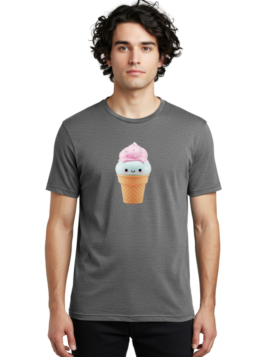 Squishy-Ice-Cream Men'S Graphic Tee, 100% Cotton, Comfortable Casual Summer Wear, Machine Washable, Vintage Camera, Old Camera, Antique Camera, Black Camera, Classic Photography, Photography Equipment, Nostalgic Device, Film Camera, Camera Art Baj793