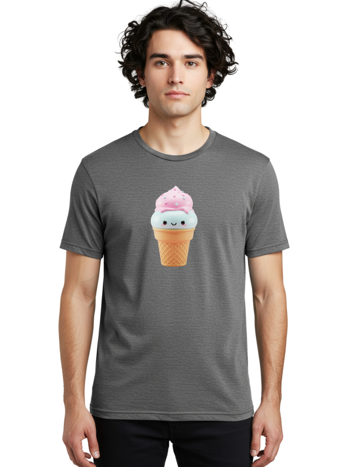 Squishy-Ice-Cream Men'S Graphic Tee, 100% Cotton, Comfortable Casual Summer Wear, Machine Washable, Vintage Camera, Old Camera, Antique Camera, Black Camera, Classic Photography, Photography Equipment, Nostalgic Device, Film Camera, Camera Art Baj793