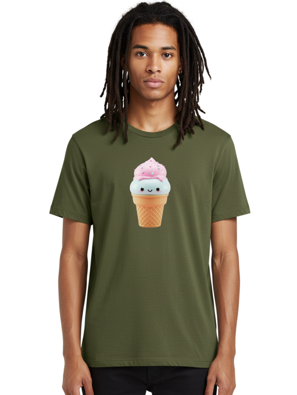 Squishy-Ice-Cream Men'S Graphic Tee, 100% Cotton, Comfortable Casual Summer Wear, Machine Washable, Vintage Camera, Old Camera, Antique Camera, Black Camera, Classic Photography, Photography Equipment, Nostalgic Device, Film Camera, Camera Art Baj793