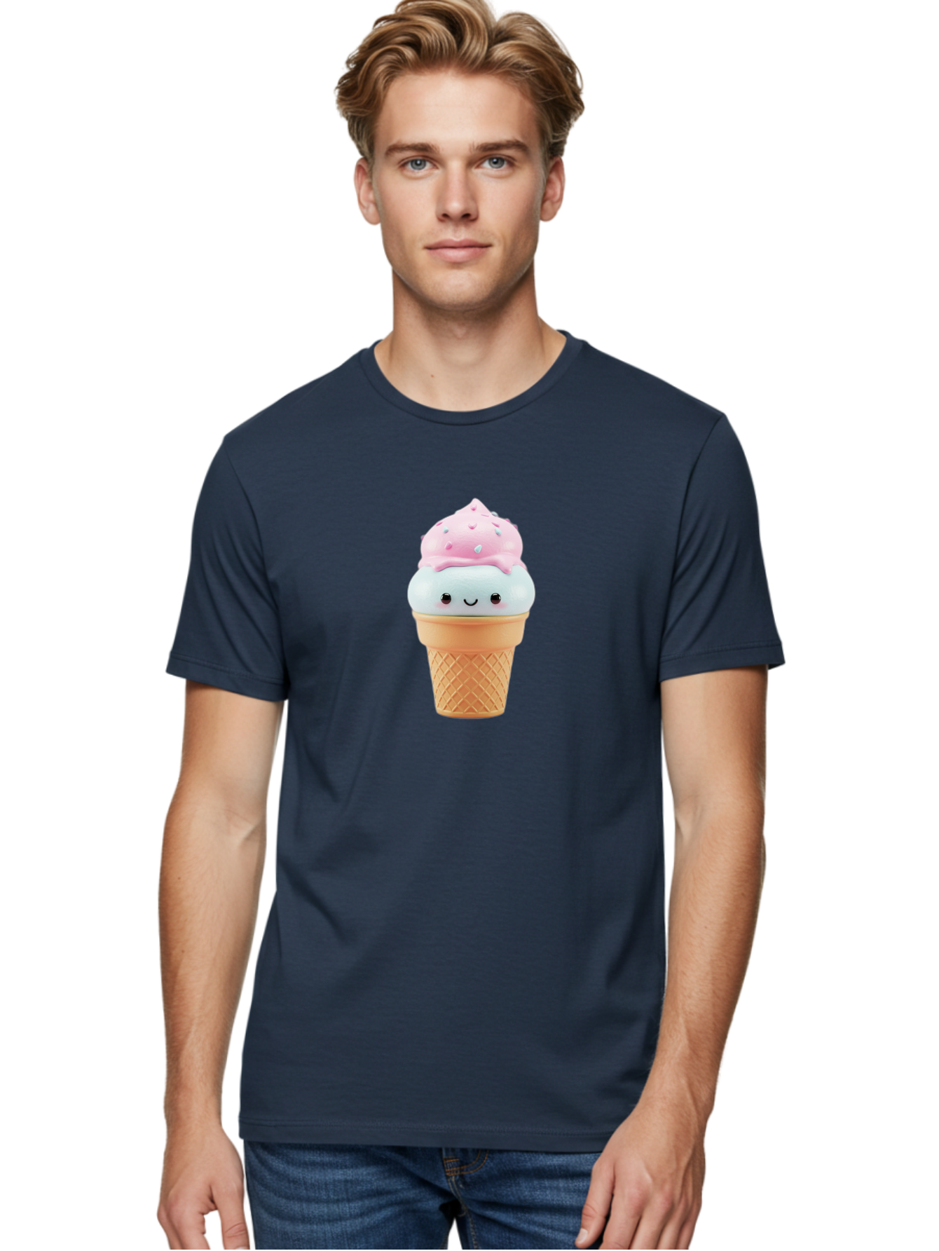 Squishy-Ice-Cream Men'S Graphic Tee, 100% Cotton, Comfortable Casual Summer Wear, Machine Washable, Vintage Camera, Old Camera, Antique Camera, Black Camera, Classic Photography, Photography Equipment, Nostalgic Device, Film Camera, Camera Art Baj793