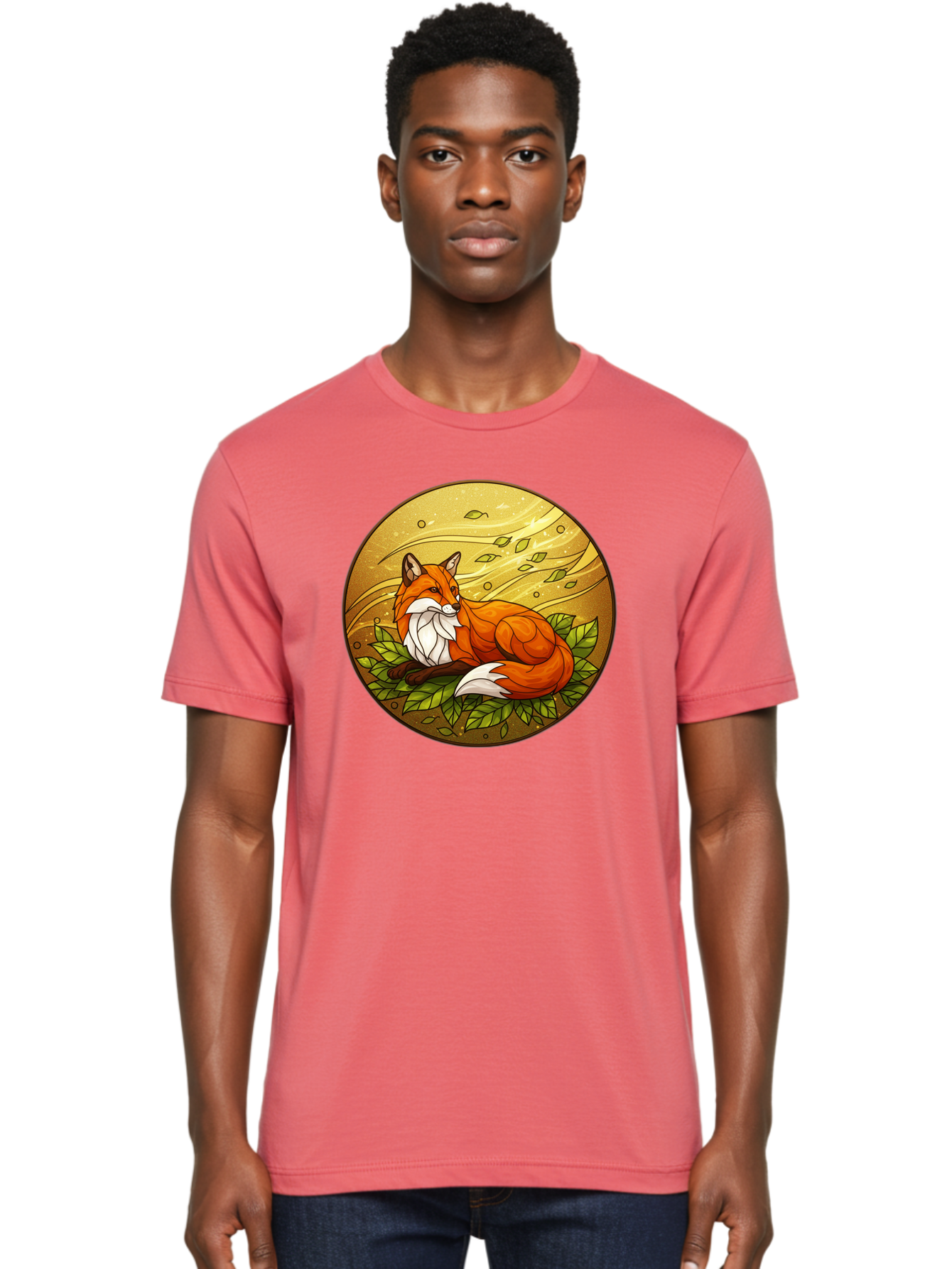 Stained-Glass-Fox Men'S Graphic Tee, 100% Cotton, Comfortable Casual Summer Wear, Machine Washable, Vintage Camera, Old Camera, Antique Camera, Black Camera, Classic Photography, Photography Equipment, Nostalgic Device, Film Camera, Camera Art Baj795