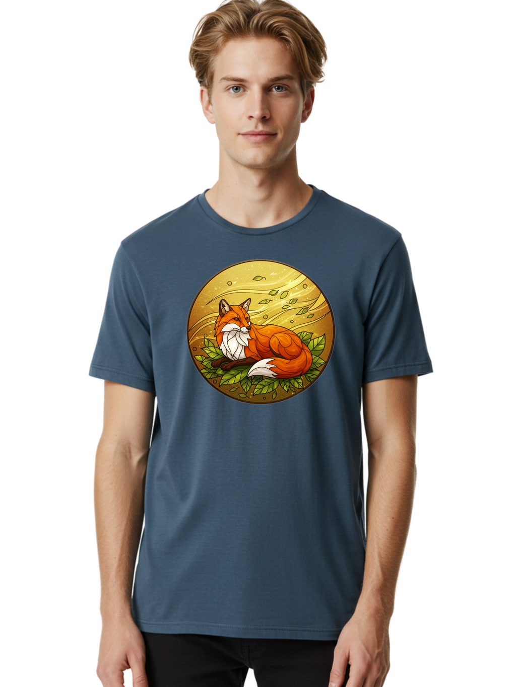 Stained-Glass-Fox Men'S Graphic Tee, 100% Cotton, Comfortable Casual Summer Wear, Machine Washable, Vintage Camera, Old Camera, Antique Camera, Black Camera, Classic Photography, Photography Equipment, Nostalgic Device, Film Camera, Camera Art Baj795