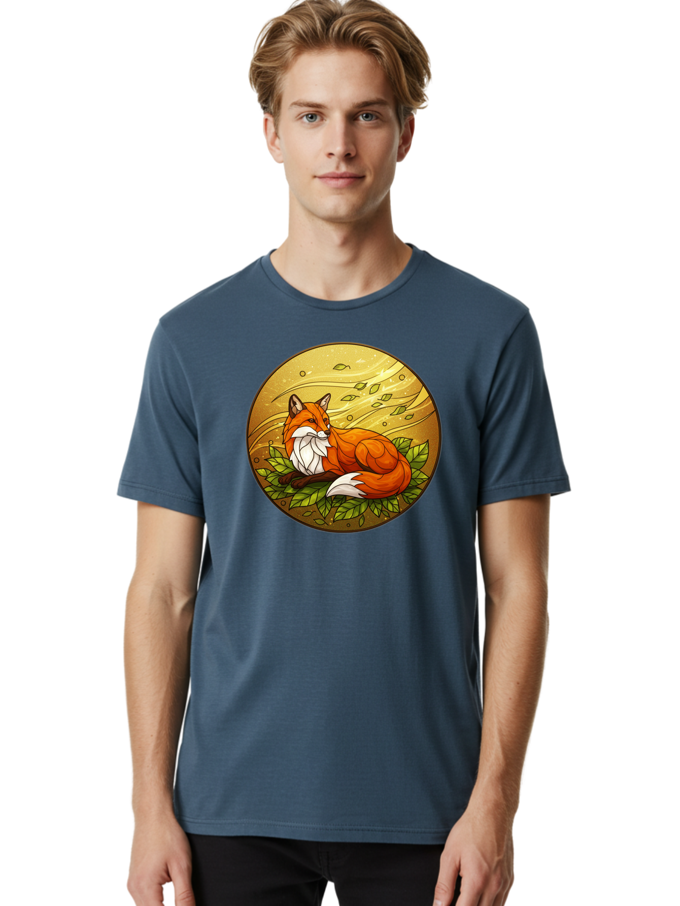Stained-Glass-Fox Men'S Graphic Tee, 100% Cotton, Comfortable Casual Summer Wear, Machine Washable, Vintage Camera, Old Camera, Antique Camera, Black Camera, Classic Photography, Photography Equipment, Nostalgic Device, Film Camera, Camera Art Baj795