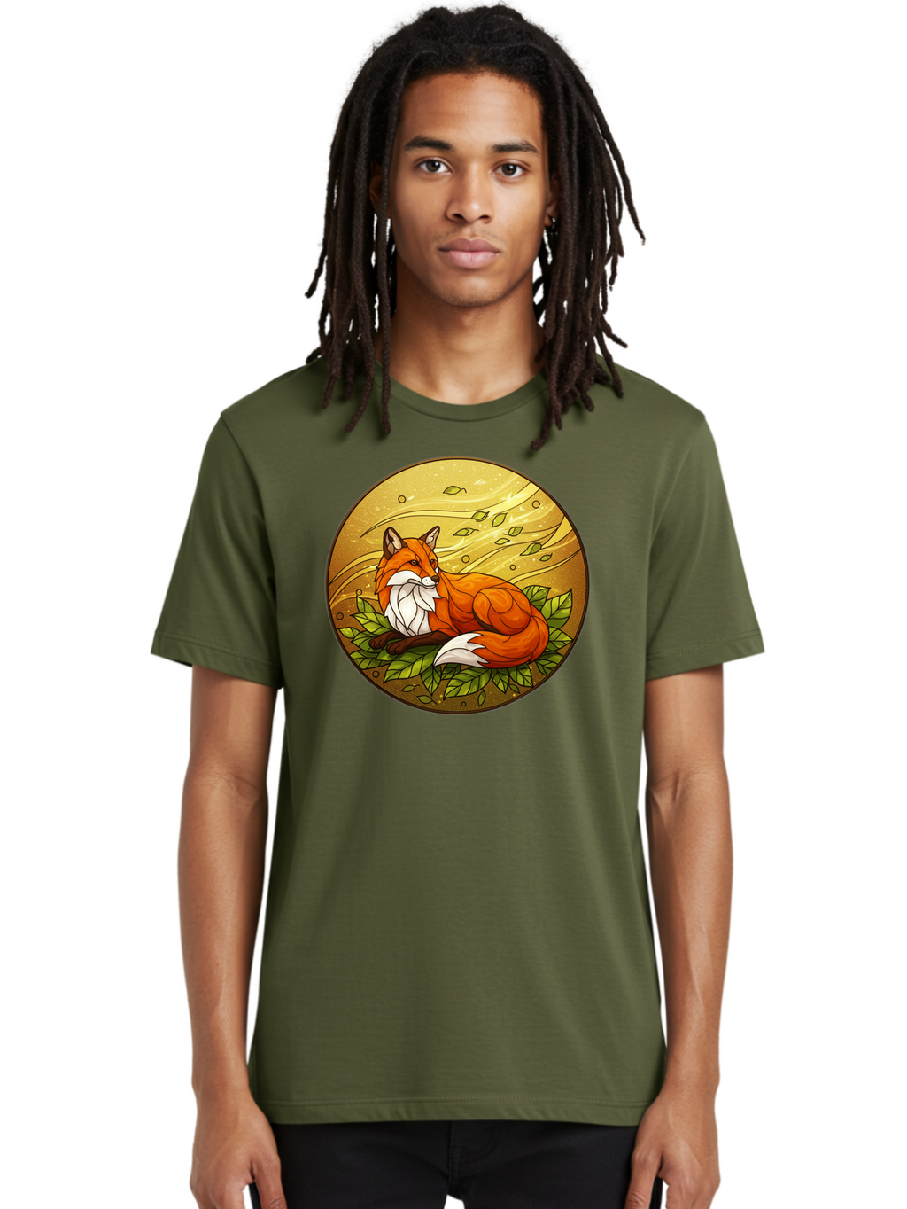 Stained-Glass-Fox Men'S Graphic Tee, 100% Cotton, Comfortable Casual Summer Wear, Machine Washable, Vintage Camera, Old Camera, Antique Camera, Black Camera, Classic Photography, Photography Equipment, Nostalgic Device, Film Camera, Camera Art Baj795