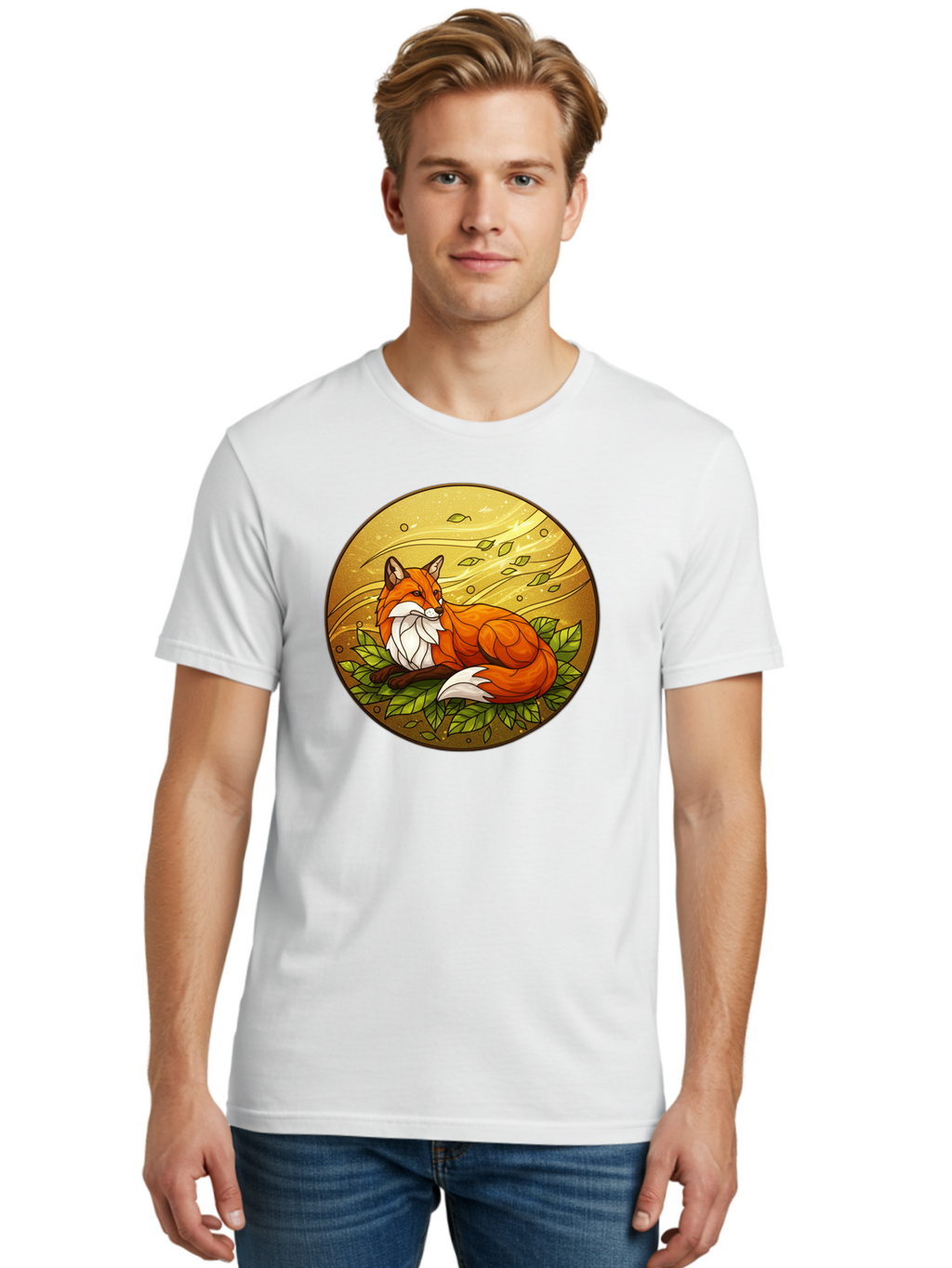 Stained-Glass-Fox Men'S Graphic Tee, 100% Cotton, Comfortable Casual Summer Wear, Machine Washable, Vintage Camera, Old Camera, Antique Camera, Black Camera, Classic Photography, Photography Equipment, Nostalgic Device, Film Camera, Camera Art Baj795