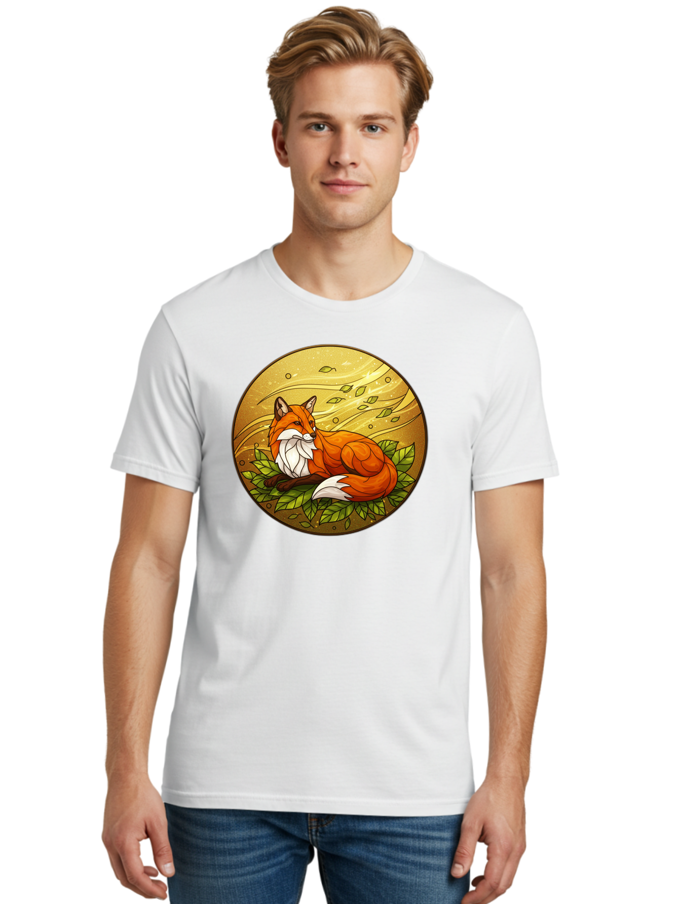 Stained-Glass-Fox Men'S Graphic Tee, 100% Cotton, Comfortable Casual Summer Wear, Machine Washable, Vintage Camera, Old Camera, Antique Camera, Black Camera, Classic Photography, Photography Equipment, Nostalgic Device, Film Camera, Camera Art Baj795
