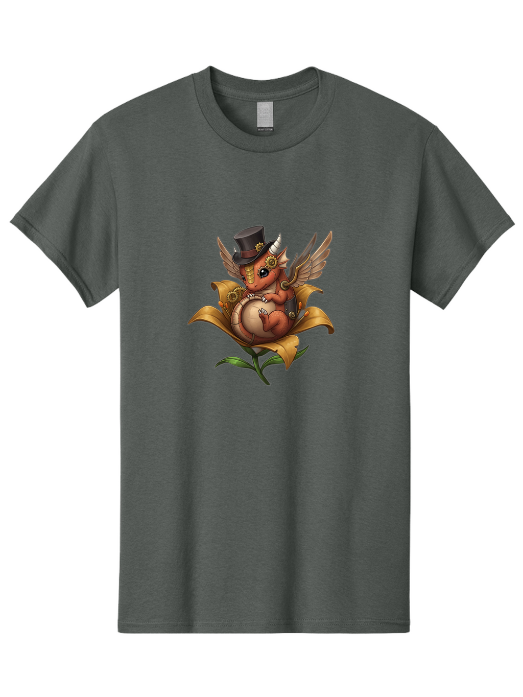 Steampunk-Dragon Men'S Graphic Tee, 100% Cotton, Comfortable Casual Summer Wear, Machine Washable, Vintage Camera, Old Camera, Antique Camera, Black Camera, Classic Photography, Photography Equipment, Nostalgic Device, Film Camera, Camera Art Baj796
