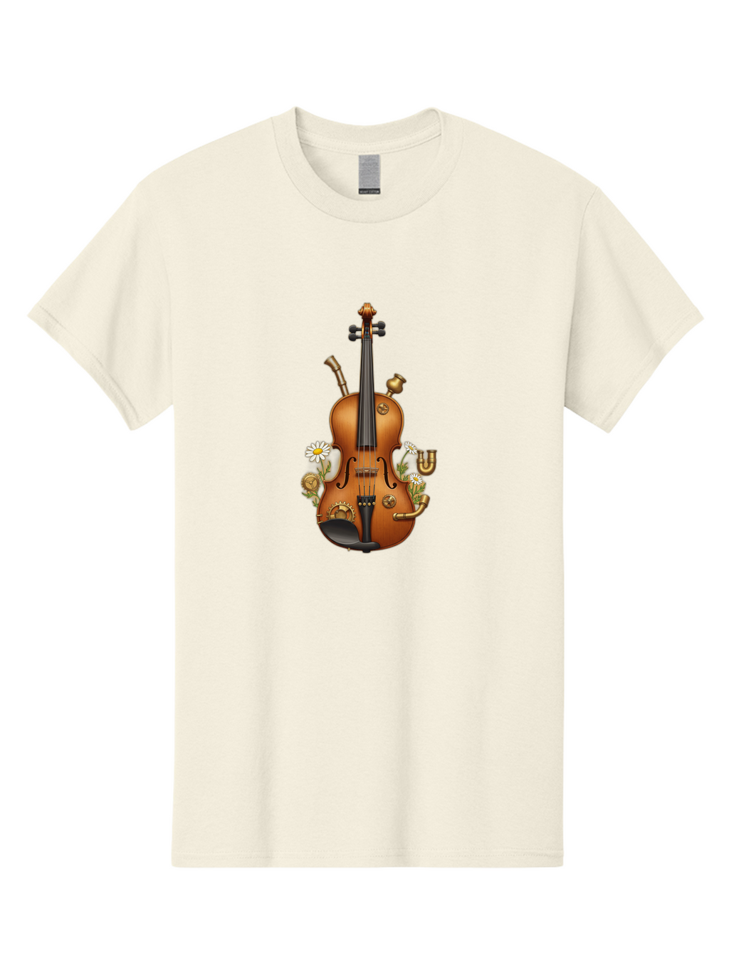 Steampunk-Violin Men'S Graphic Tee, 100% Cotton, Comfortable Casual Summer Wear, Machine Washable, Vintage Camera, Old Camera, Antique Camera, Black Camera, Classic Photography, Photography Equipment, Nostalgic Device, Film Camera, Camera Art Baj798