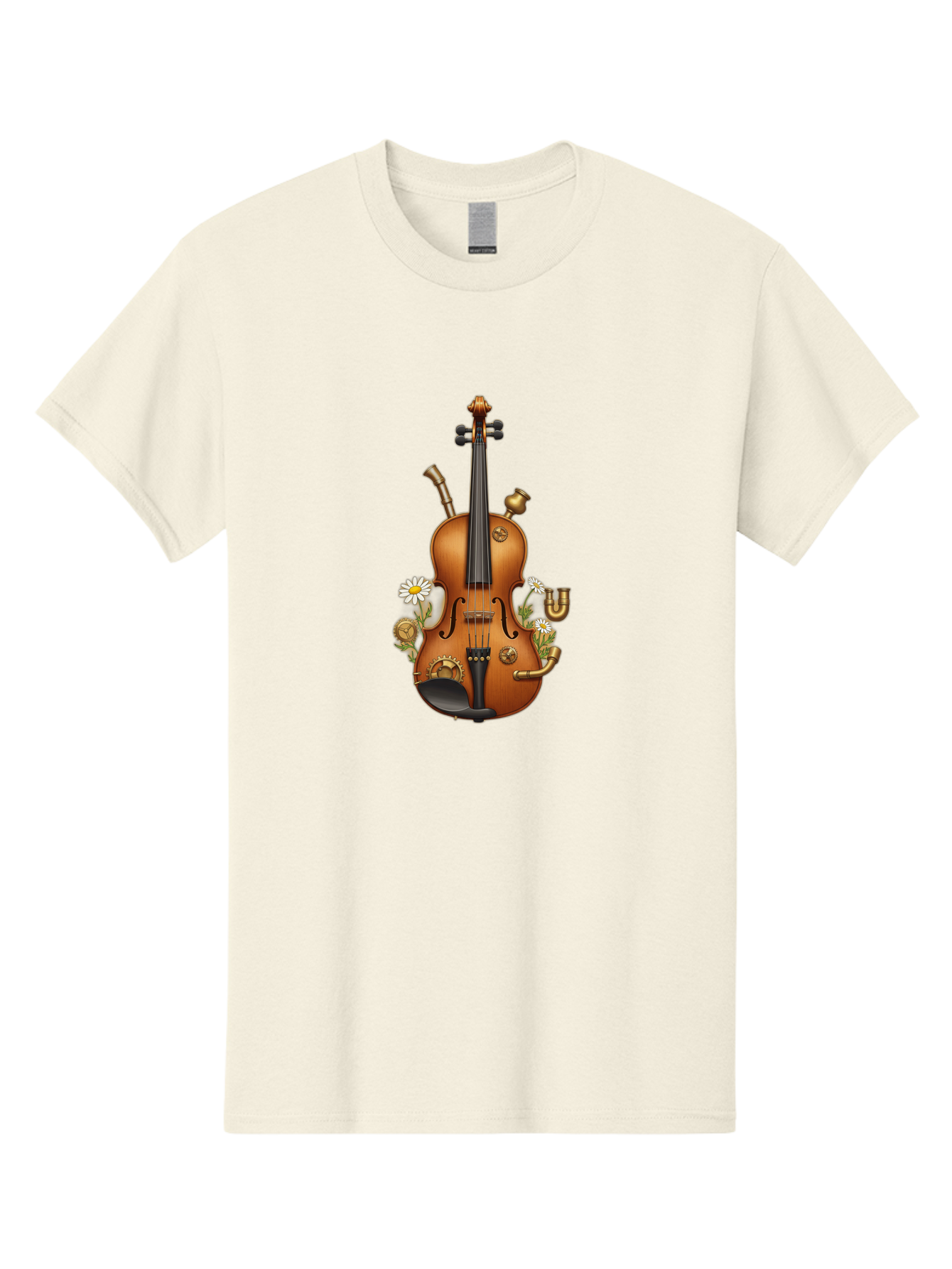 Steampunk-Violin Men'S Graphic Tee, 100% Cotton, Comfortable Casual Summer Wear, Machine Washable, Vintage Camera, Old Camera, Antique Camera, Black Camera, Classic Photography, Photography Equipment, Nostalgic Device, Film Camera, Camera Art Baj798