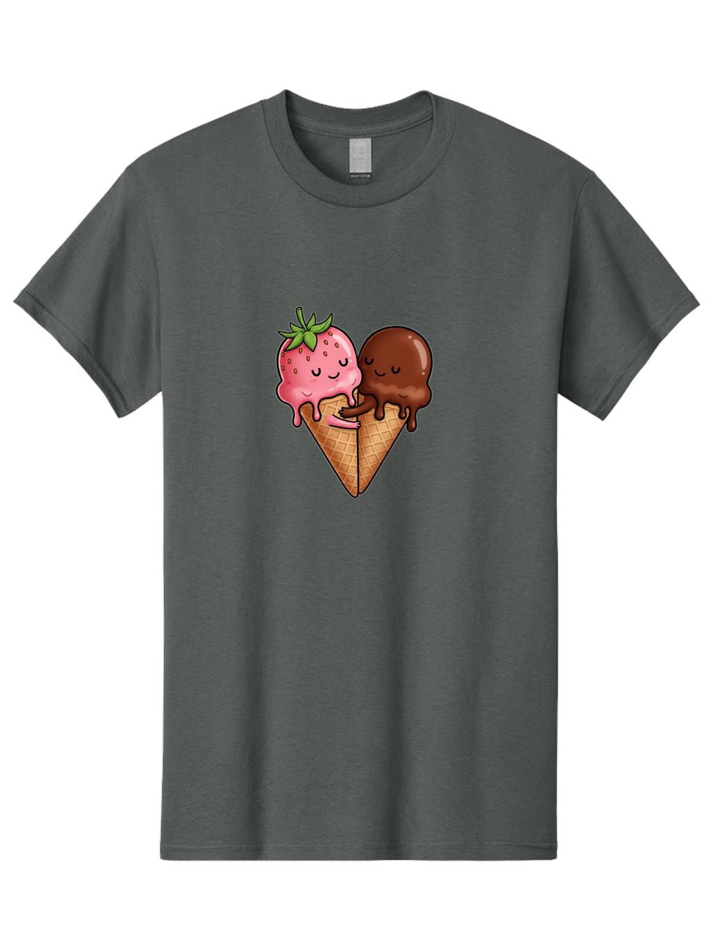 Strawberry-Chocolate-Ice-Cream Men'S Graphic Tee, 100% Cotton, Comfortable Casual Summer Wear, Machine Washable, Vintage Camera, Old Camera, Antique Camera, Black Camera, Classic Photography, Photography Equipment, Nostalgic Device, Baj799