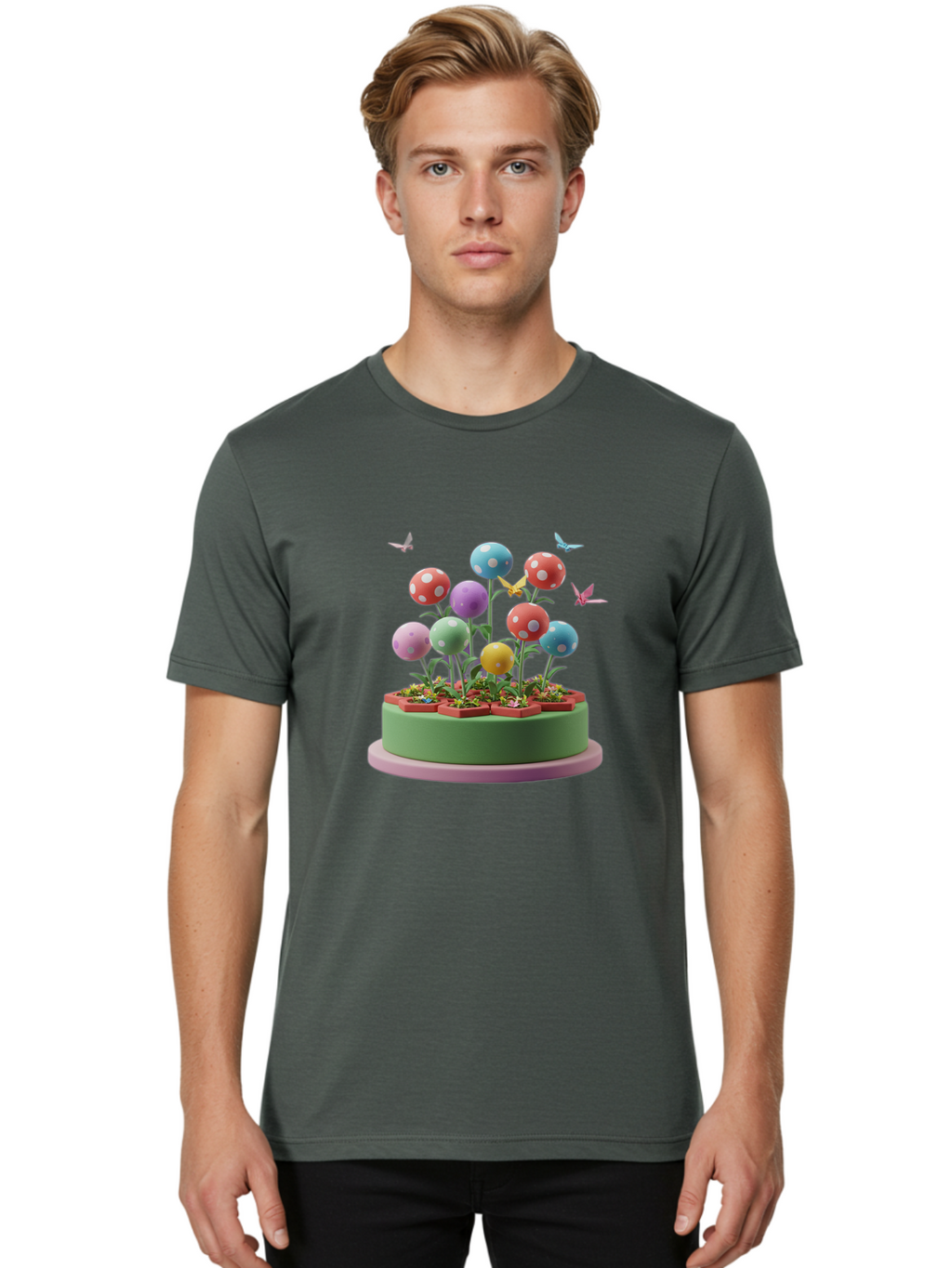 Super-Mushroom-Plants Men'S Graphic Tee, 100% Cotton, Comfortable Casual Summer Wear, Machine Washable, Vintage Camera, Old Camera, Antique Camera, Black Camera, Classic Photography, Photography Equipment, Nostalgic Device, Film Camera, Baj808