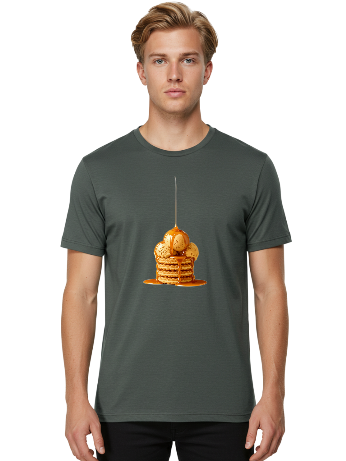 Syrup-On-Pancakes-And-Macarons Men'S Graphic Tee, 100% Cotton, Comfortable Casual Summer Wear, Machine Washable, Vintage Camera, Old Camera, Antique Camera, Black Camera, Classic Photography, Photography Equipment, Nostalgic Device, Baj809