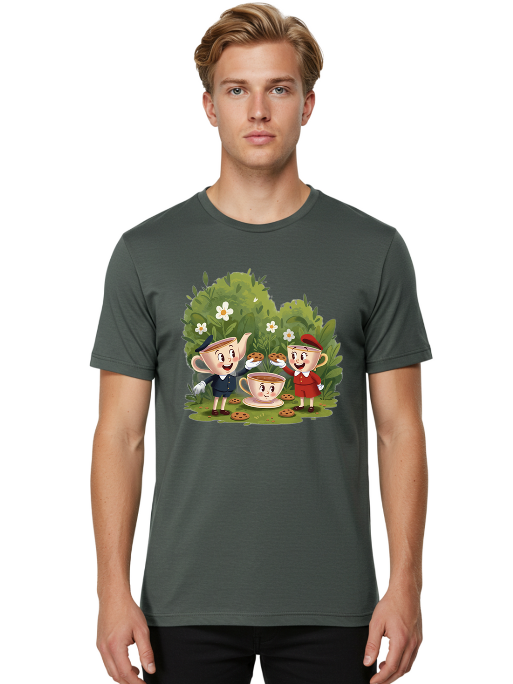 Tea-Time-Teapots Men'S Graphic Tee, 100% Cotton, Comfortable Casual Summer Wear, Machine Washable, Vintage Camera, Old Camera, Antique Camera, Black Camera, Classic Photography, Photography Equipment, Nostalgic Device, Film Camera, Camera Art Baj816